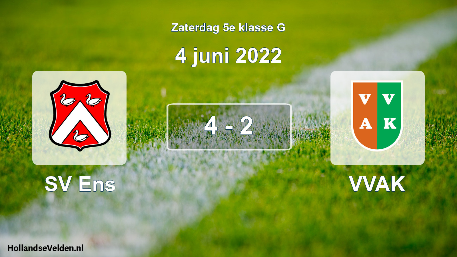 Total number of matches played: SV Ens - VVAK 4 - 2 (4 June 2022)