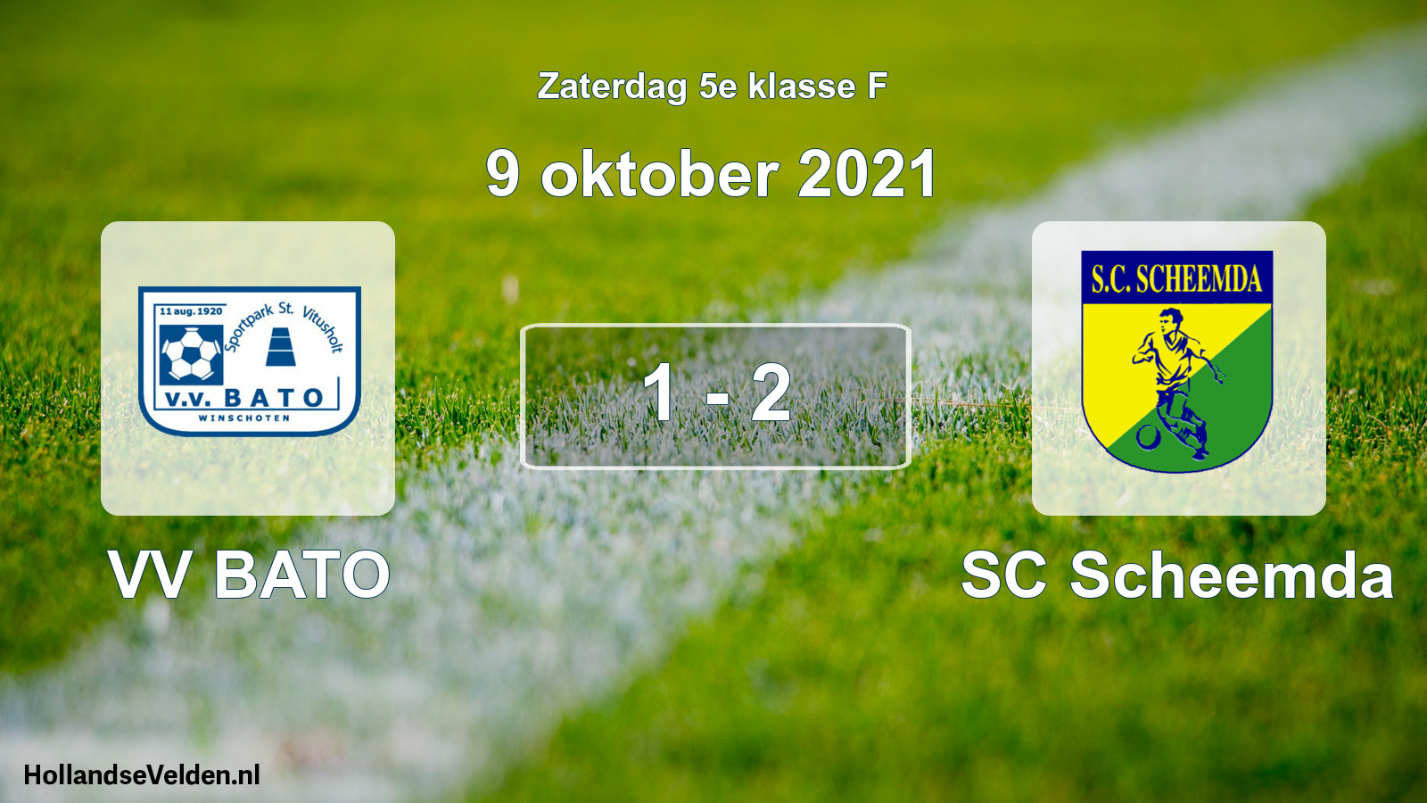 Total number of matches played: VV BATO - SC Scheemda 1 - 2 (9 October 2021)