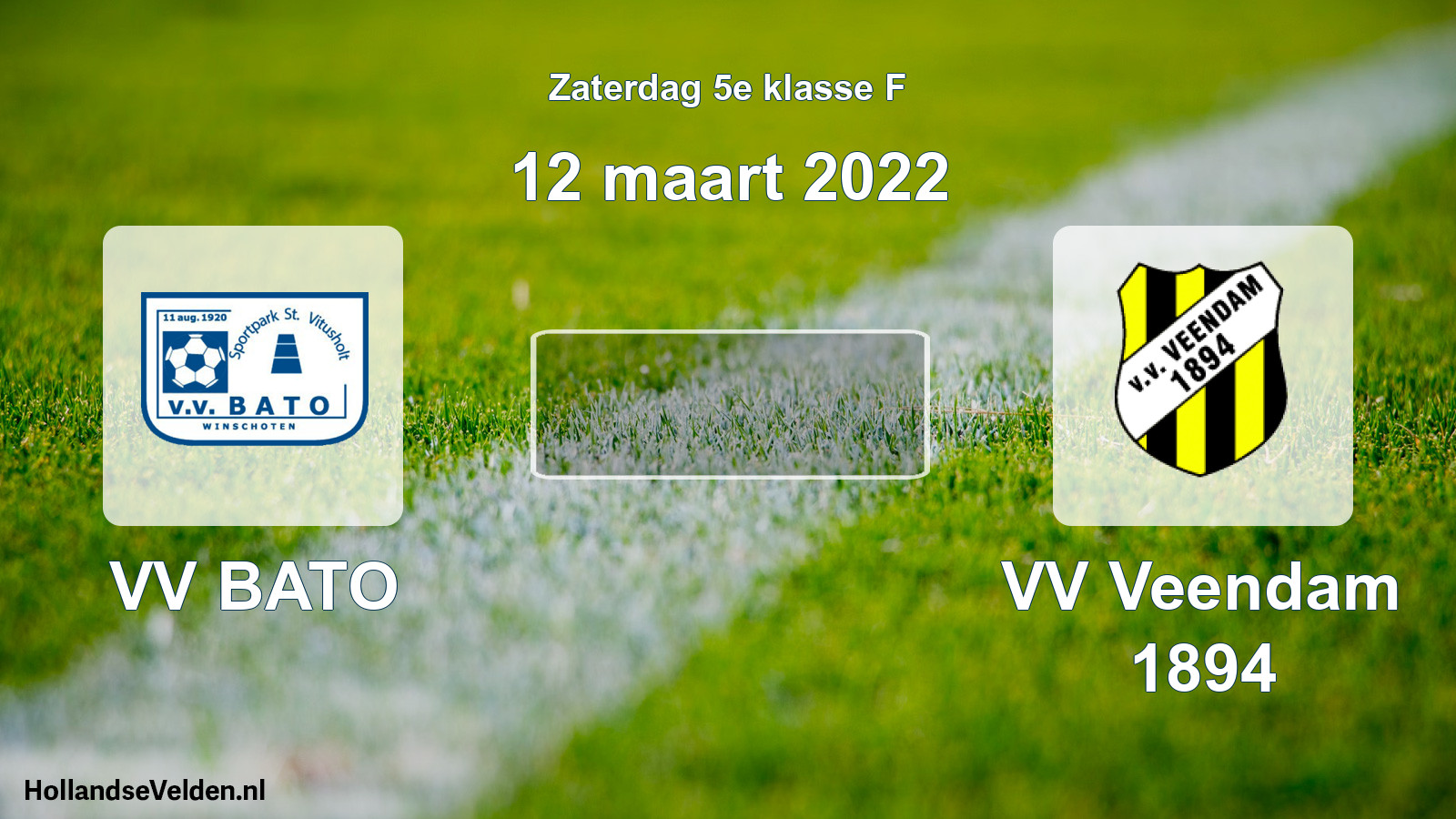 Scheduled Match: VV BATO - VV Veendam 1894 (12 March 2022)