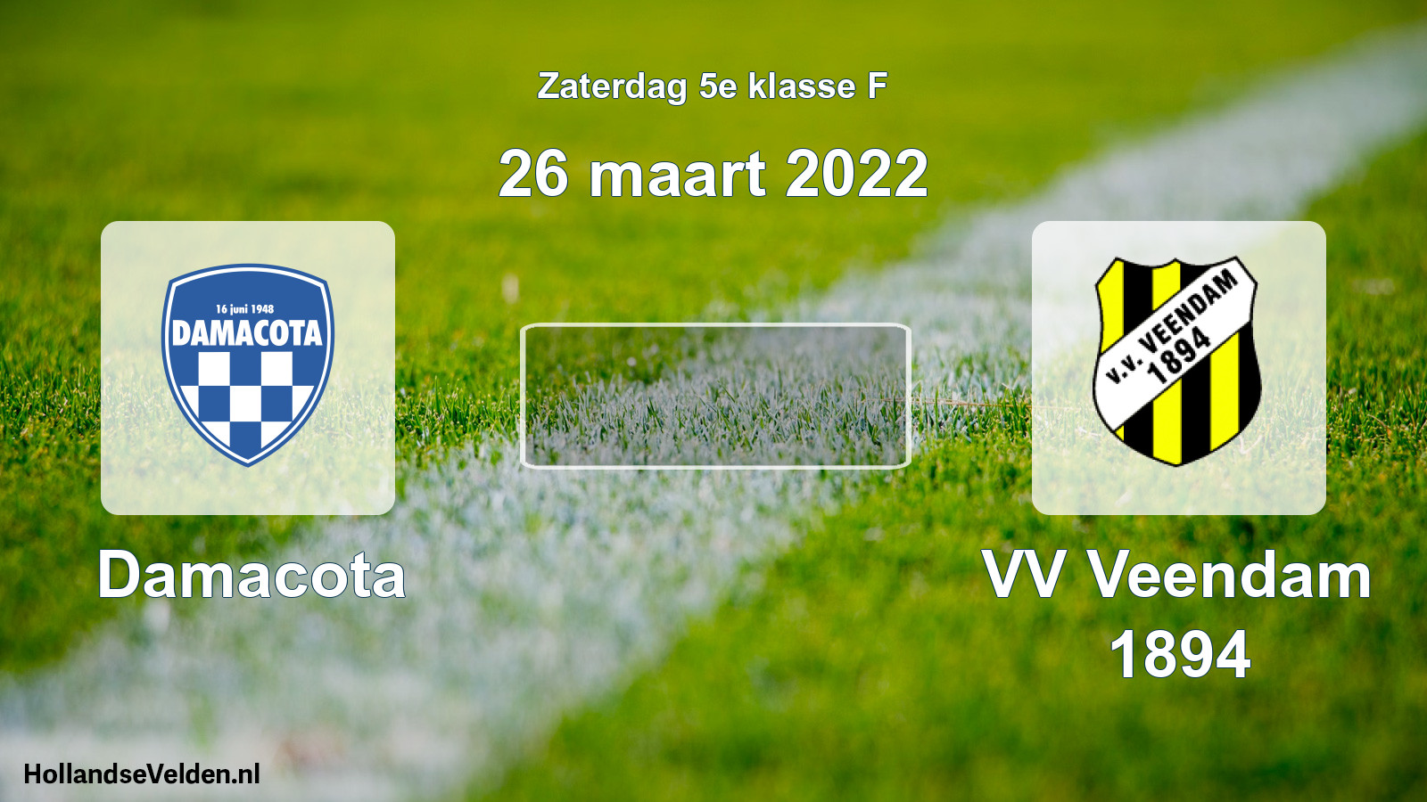 Scheduled Match: Damacota - VV Veendam 1894 (26 March 2022)