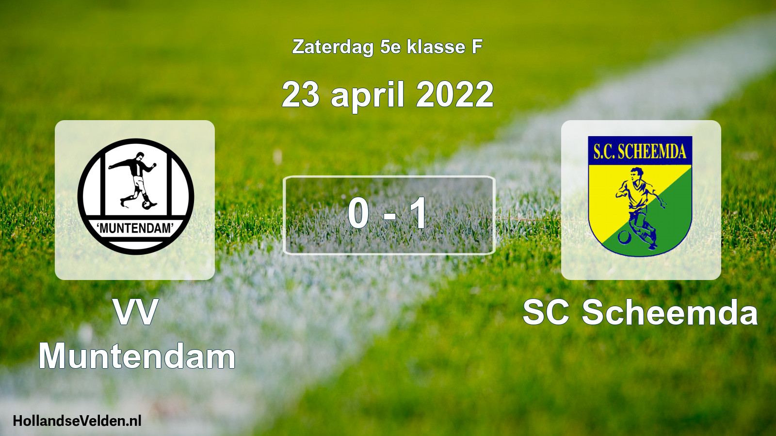 Total number of matches played: VV Muntendam - SC Scheemda 0 - 1 (23 April 2022)