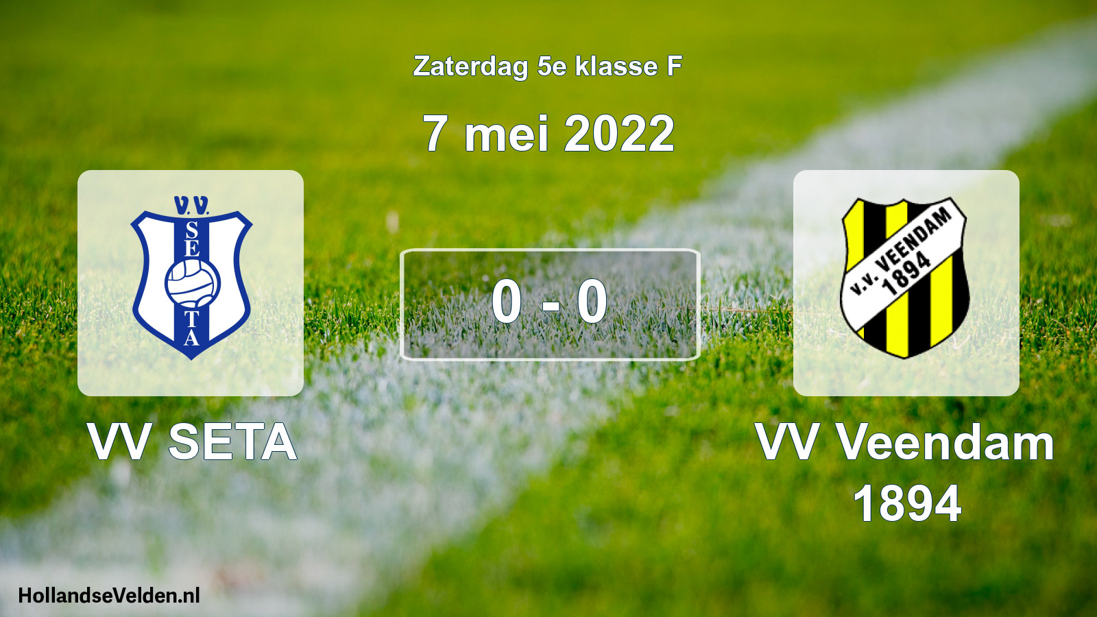 Total number of matches played: VV SETA - VV Veendam 1894 0 - 0 (7 May 2022)