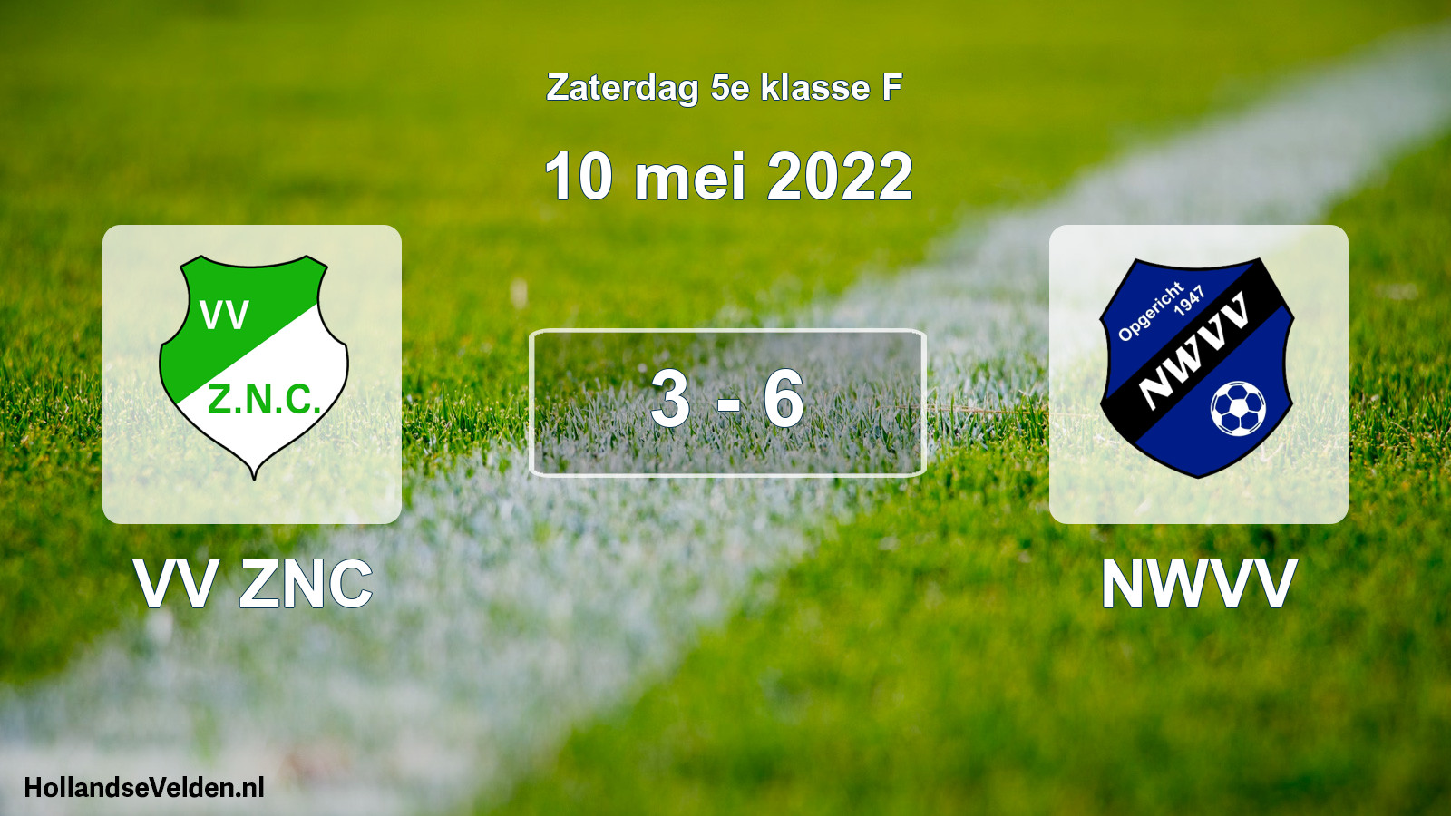 Total number of matches played: VV ZNC - NWVV 3 - 6 (10 May 2022)