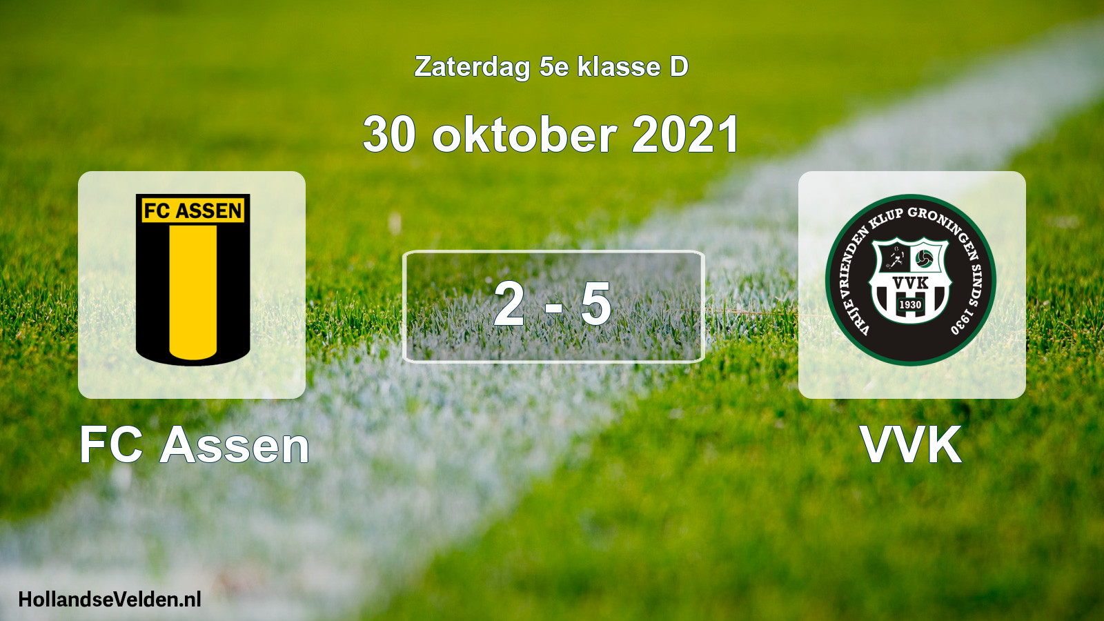 Total number of matches played: FC Assen - VVK 2 - 5 (30 October 2021)