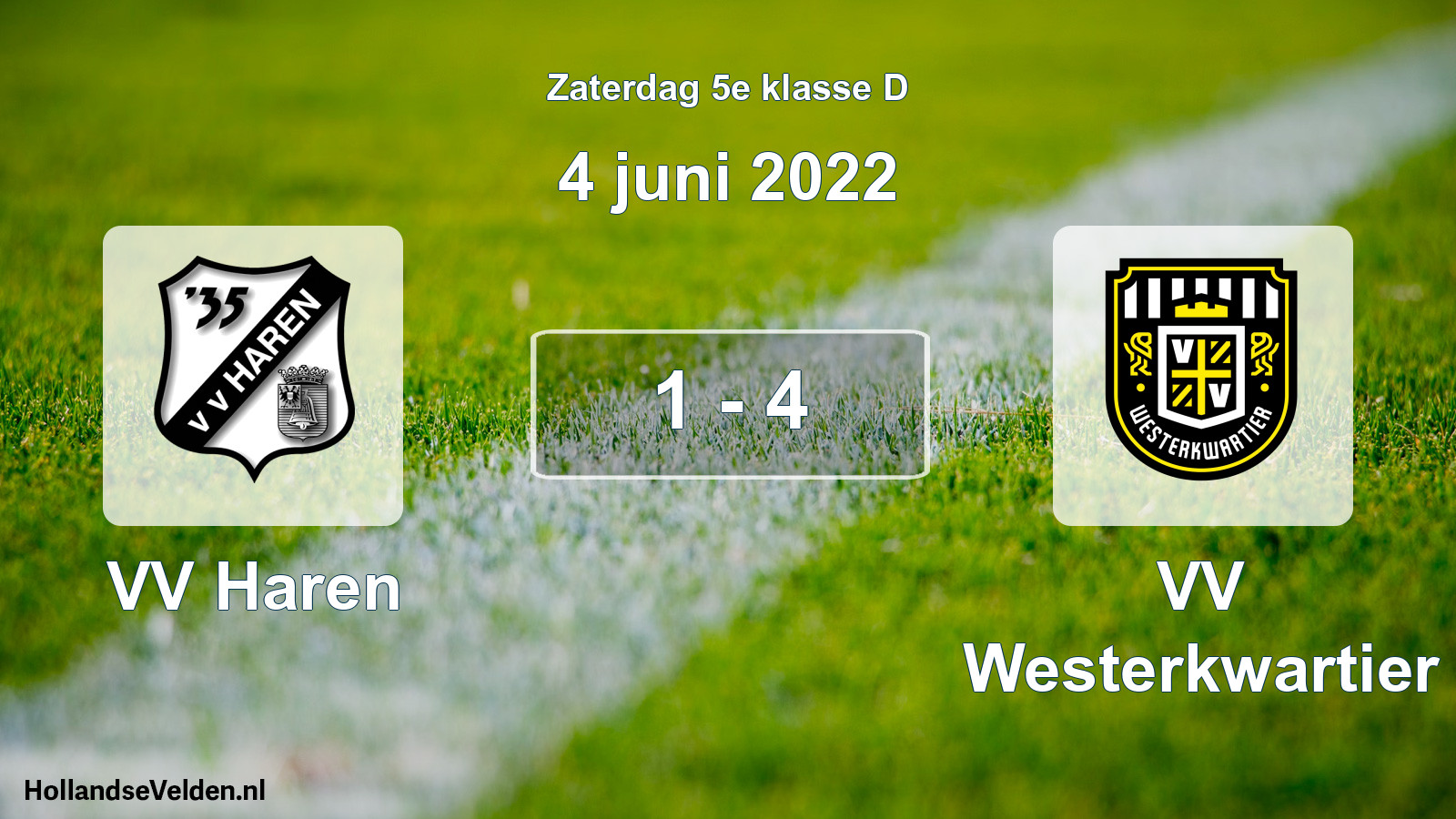 Total number of matches played: VV Haren - VV Westerkwartier 1 - 4 (4 June 2022)