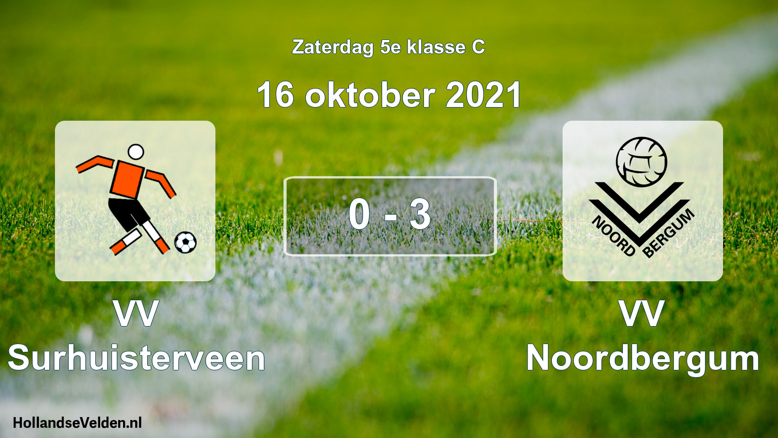 Total number of matches played: VV Surhuisterveen - VV Noordbergum 0 - 3 (16 October 2021)
