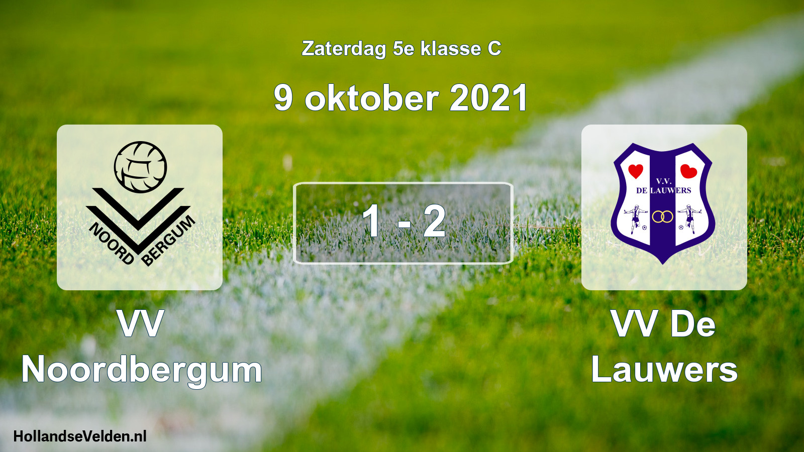 Total number of matches played: VV Noordbergum - VV De Lauwers 1 - 2 (9 October 2021)