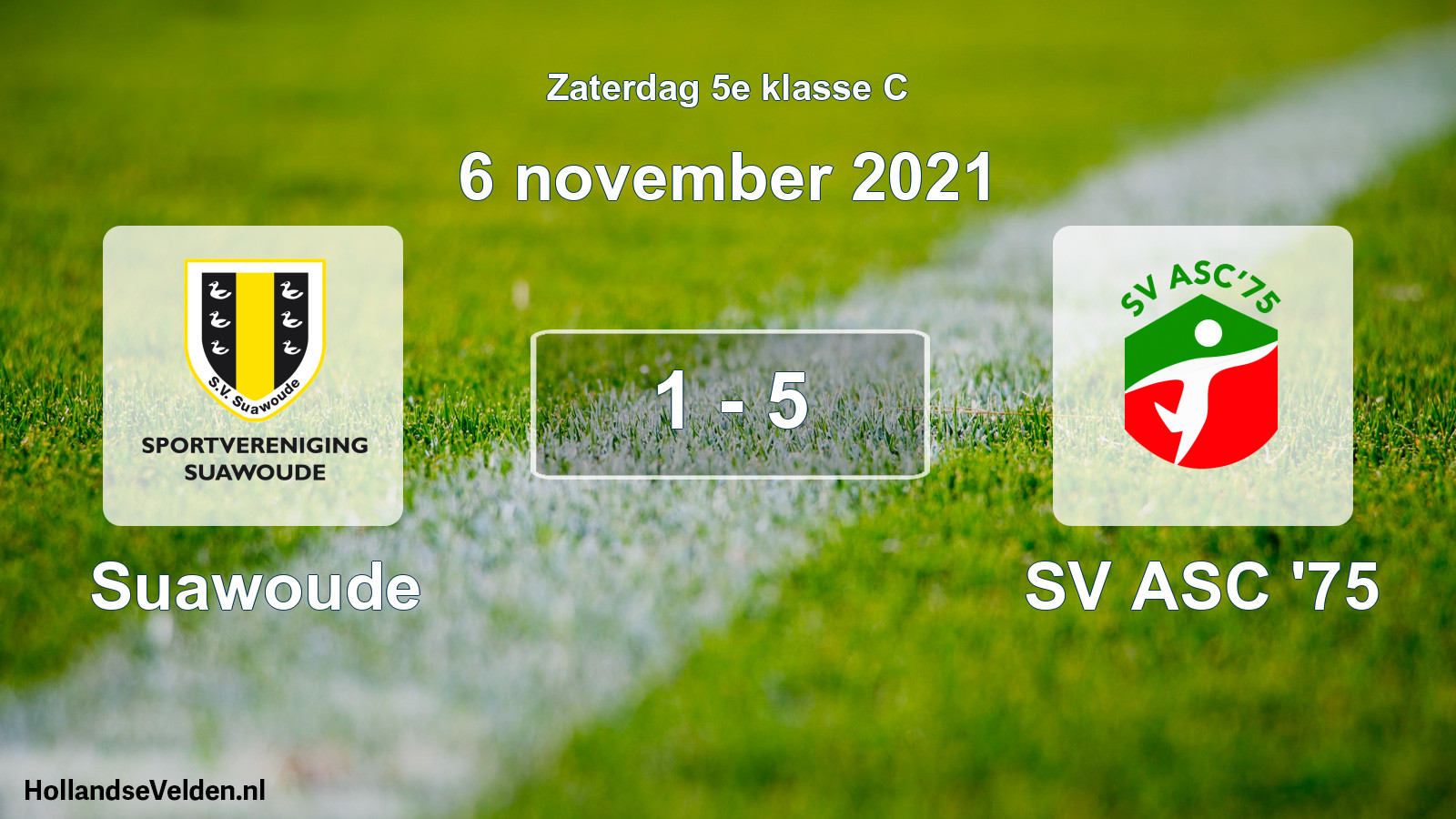 Total number of matches played: Suawoude - ASC '75 1 - 5 (6 November 2021)