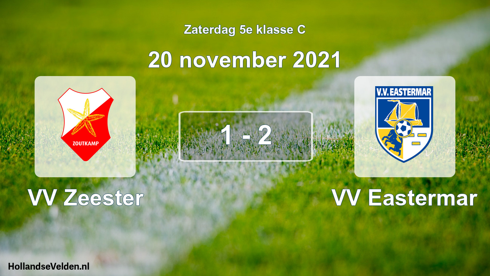 Total number of matches played: VV Zeester - VV Eastermar 1 - 2 (20 November 2021)