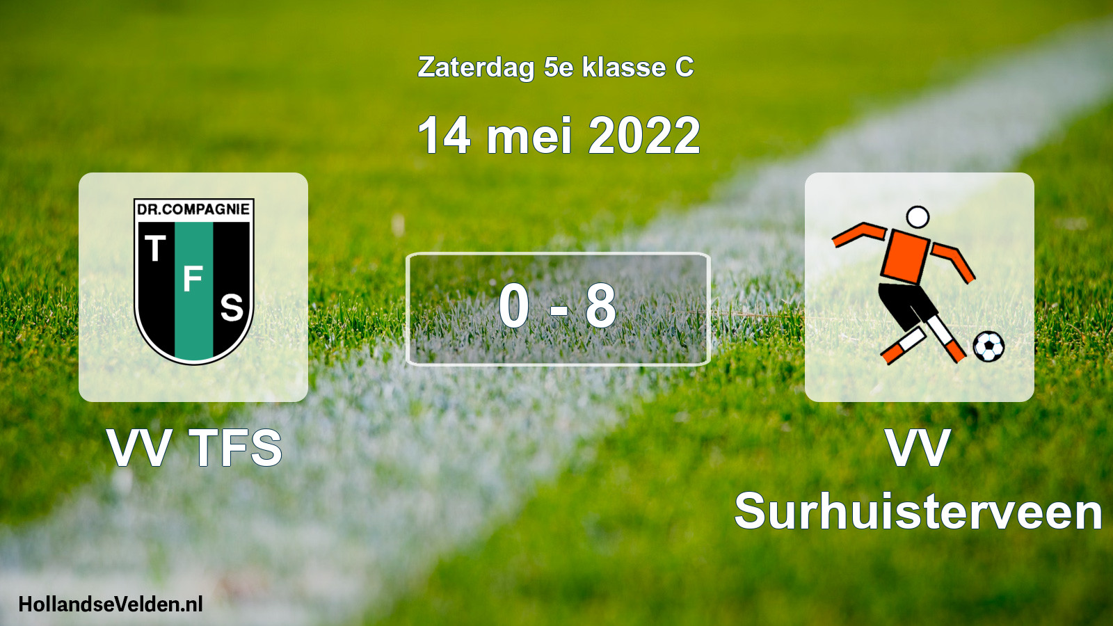 Total number of matches played: VV TFS - VV Surhuisterveen 0 - 8 (14 May 2022)