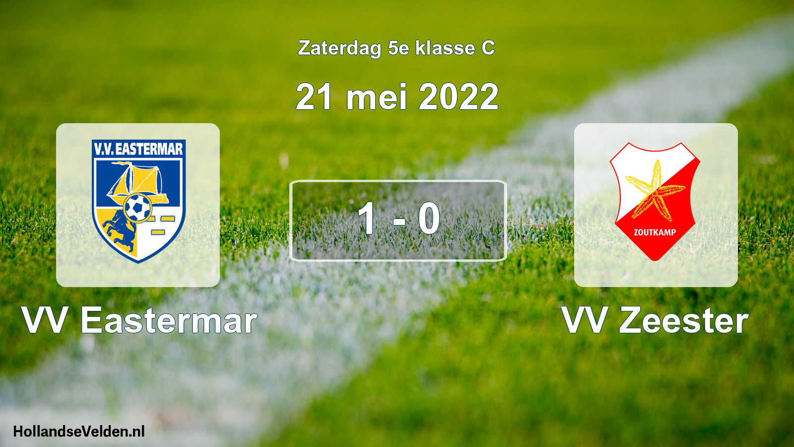 Total number of matches played: VV Eastermar - VV Zeester 1 - 0 (21 May 2022)