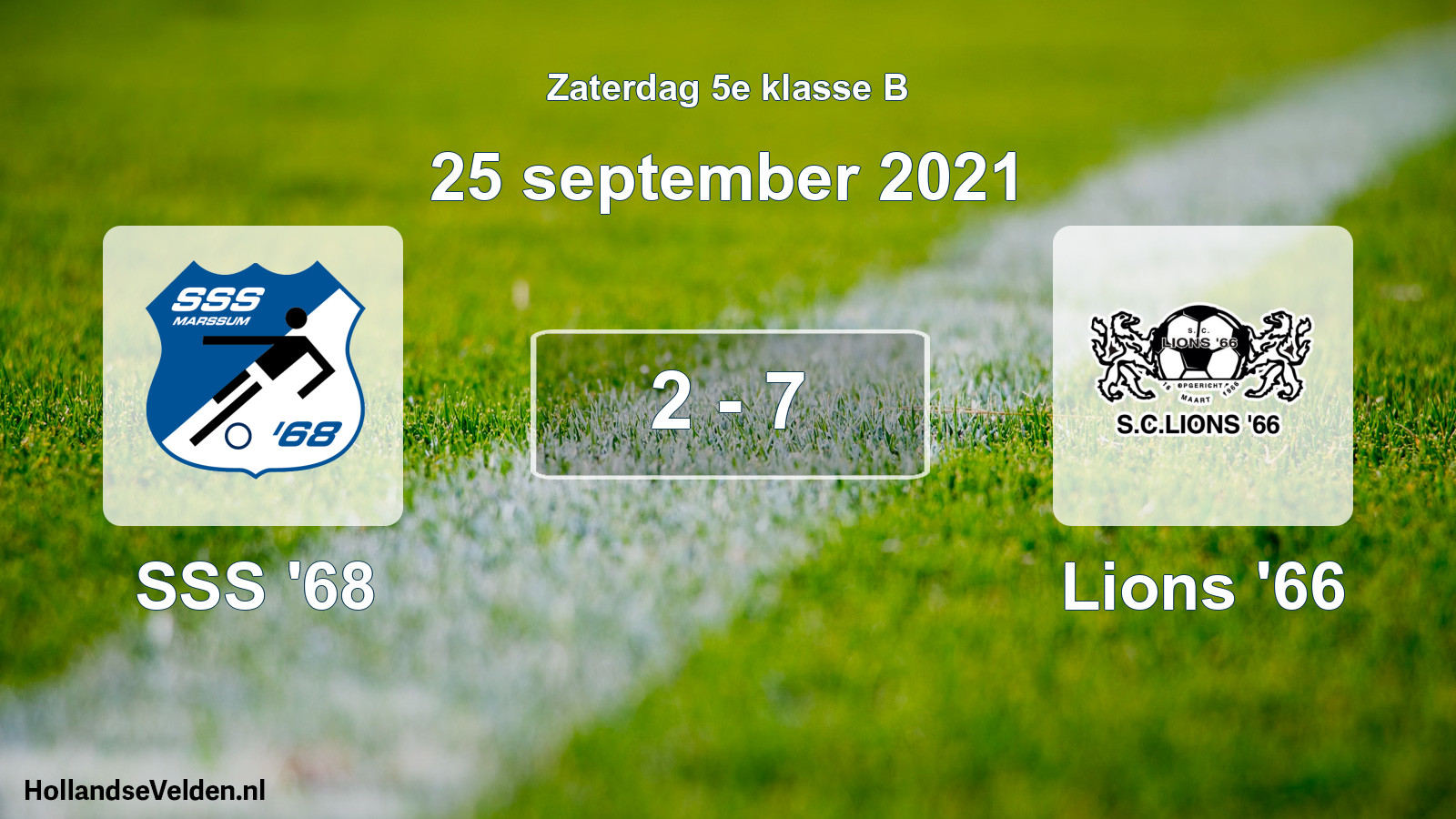 Total number of matches played: SSS '68 - Lions '66 2 - 7 (25 September 2021)
