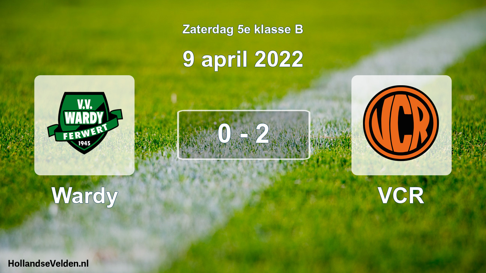 Total number of matches played: Wardy - VCR 0 - 2 (9 April 2022)
