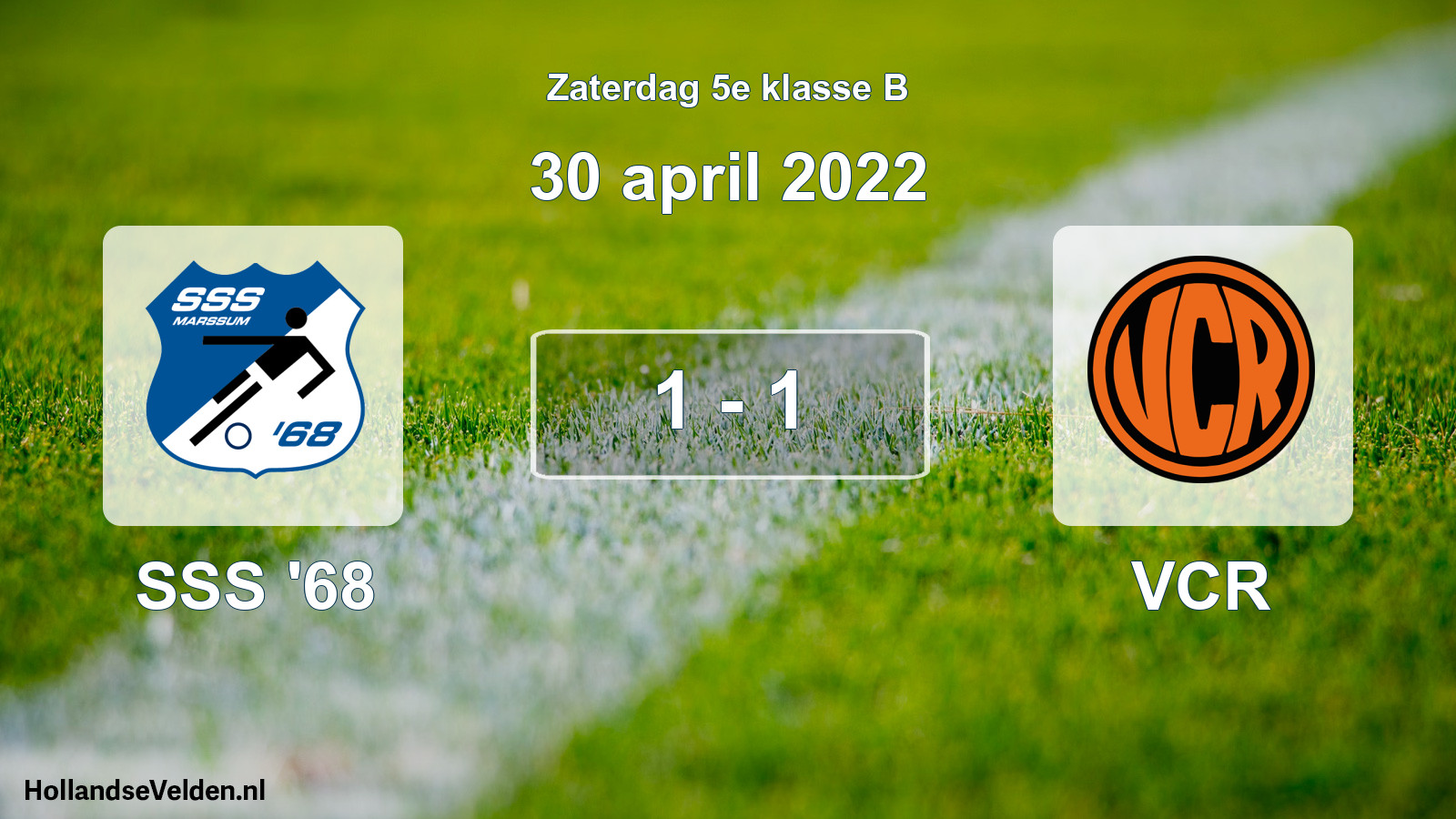 Total number of matches played: SSS '68 - VCR 1 - 1 (30 April 2022)