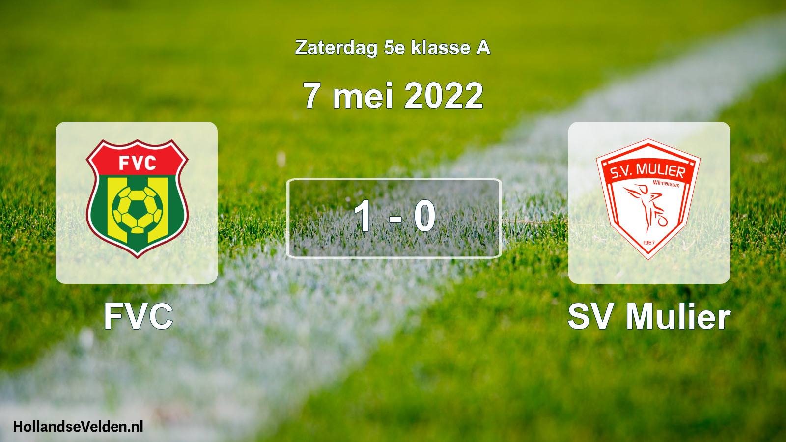 Total number of matches played: FVC - SV Mulier 1 - 0 (7 May 2022)