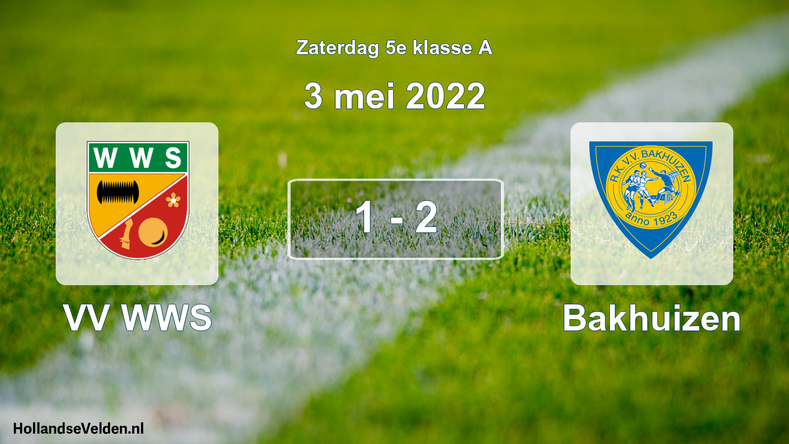 Total number of matches played: VV WWS - Bakhuizen 1 - 2 (3 May 2022)