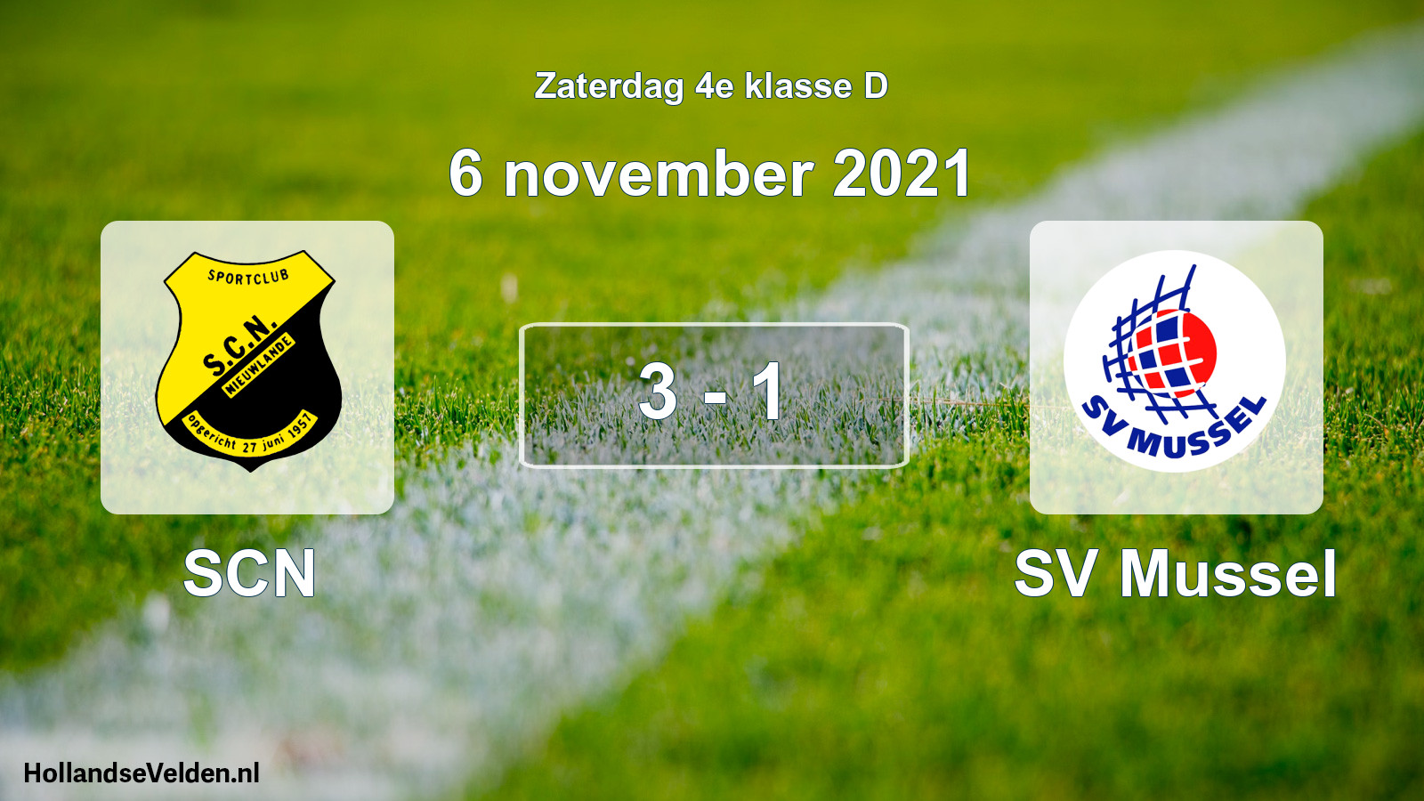 Total number of matches played: SCN - SV Mussel 3 - 1 (6 November 2021)