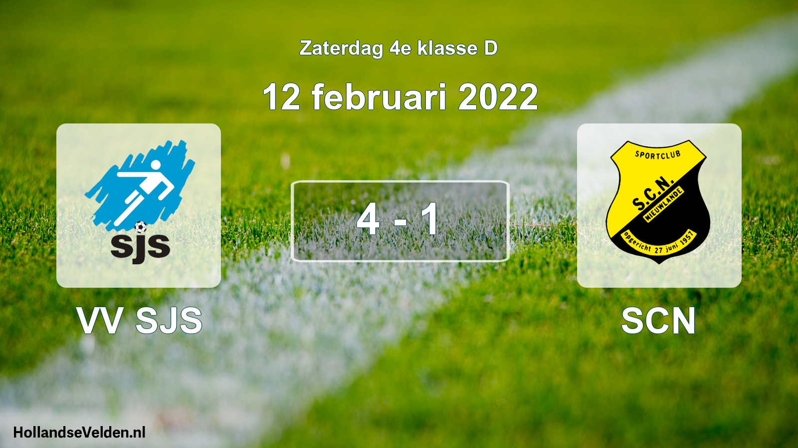 Total number of matches played: VV SJS - SCN 4 - 1 (12 February 2022)