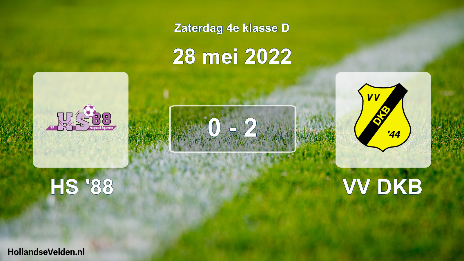 Total number of matches played: HS '88 - VV DKB 0 - 2 (28 May 2022)