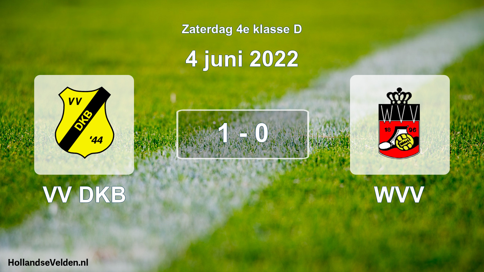 Total number of matches played: VV DKB - WVV 1 - 0 (4 June 2022)