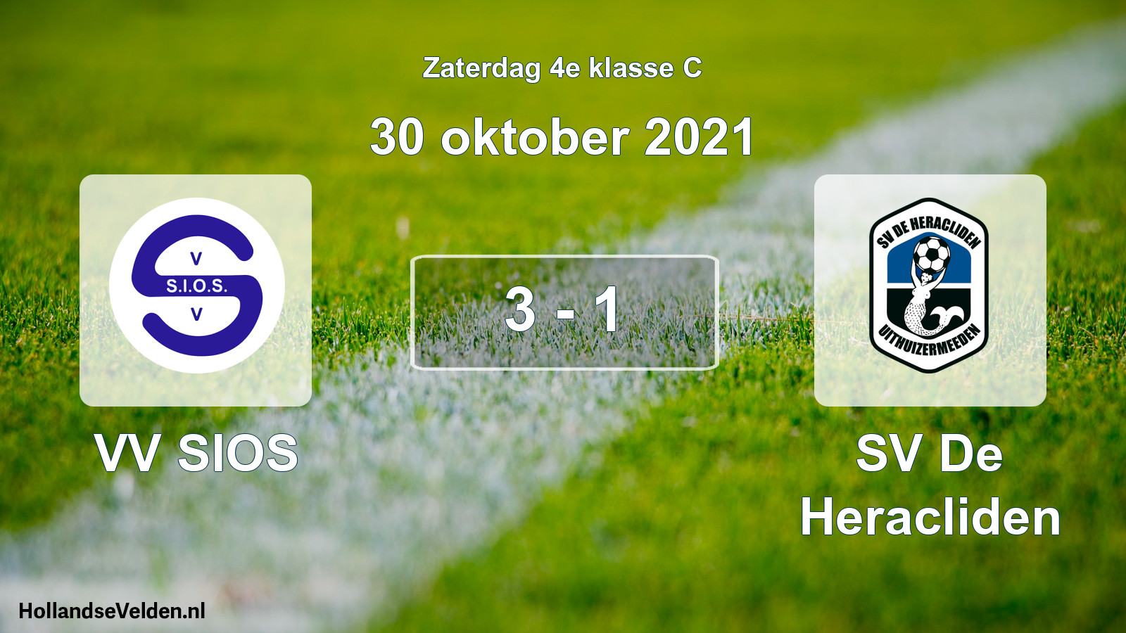 Total number of matches played: VV SIOS - SV De Heracliden 3 - 1 (30 October 2021)