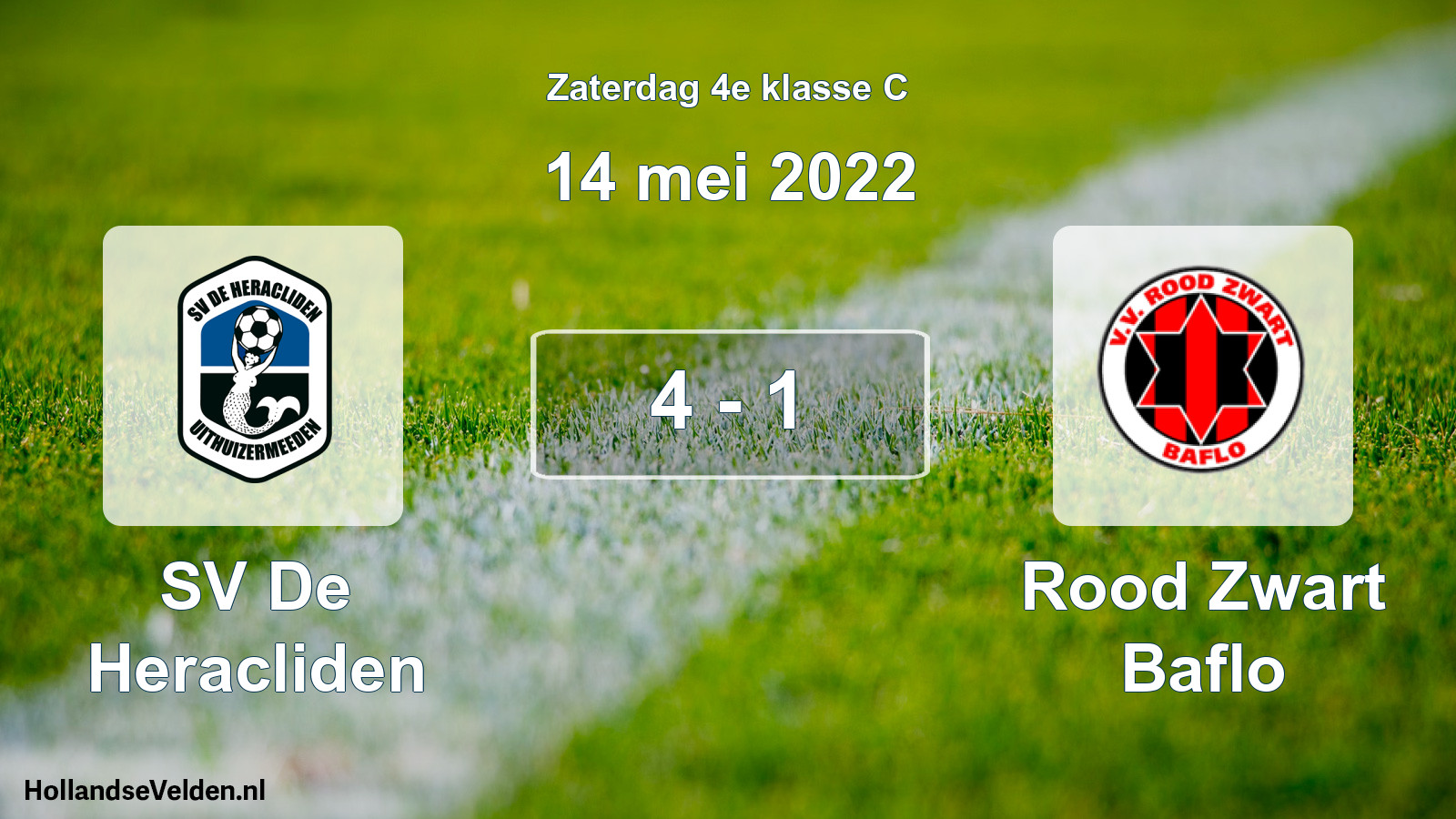 Total number of matches played: SV De Heracliden - Rood Zwart Baflo 4 - 1 (14 May 2022)
