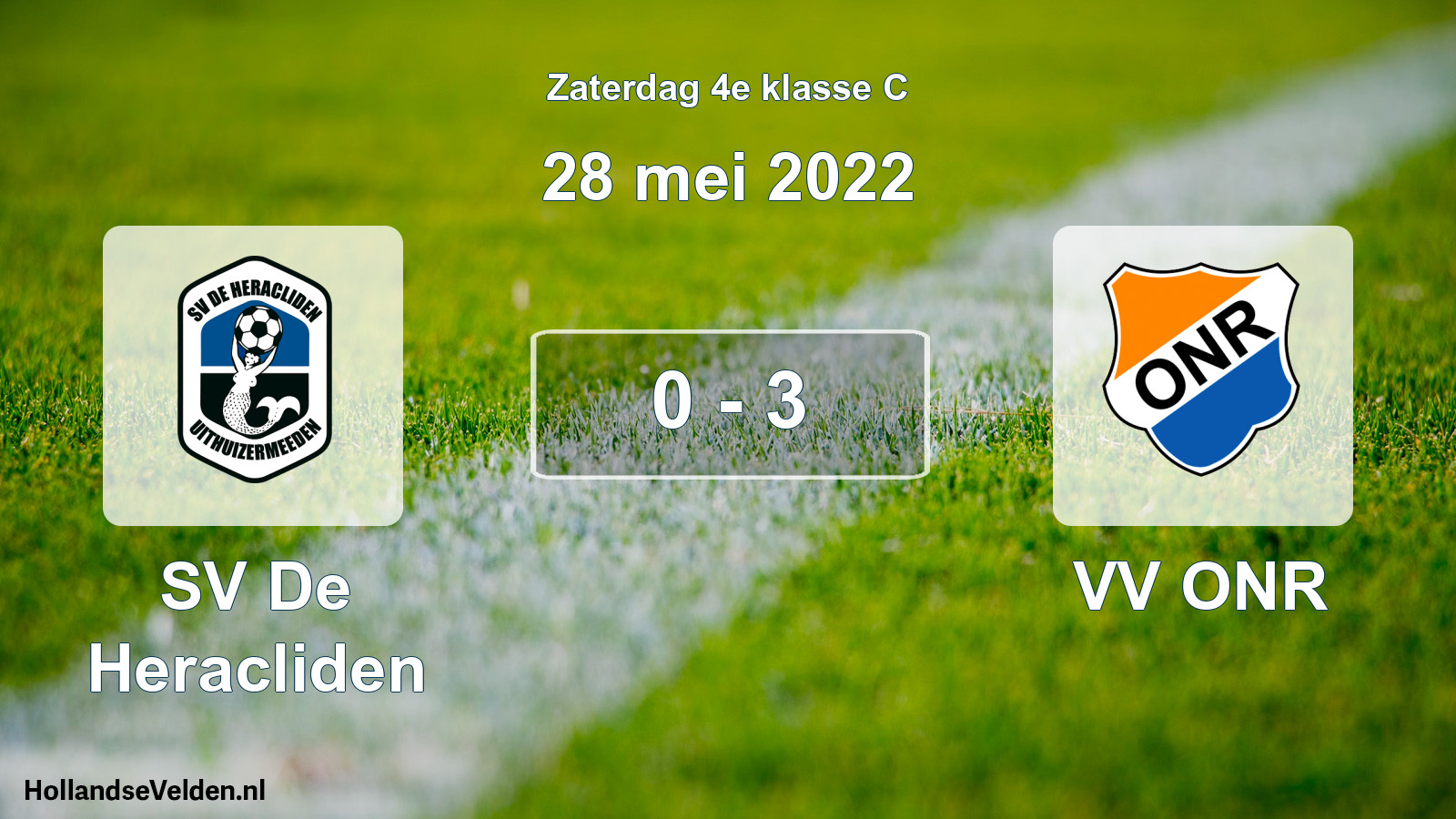 Total number of matches played: SV De Heracliden - VV ONR 0 - 3 (28 May 2022)