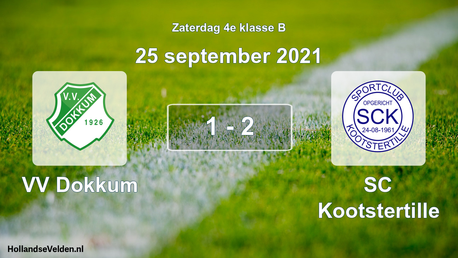 Total number of matches played: VV Dokkum - SC Kootstertille 1 - 2 (25 September 2021)