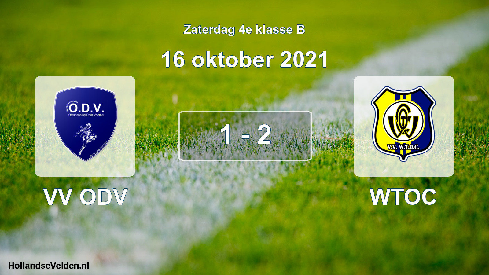 Total number of matches played: VV ODV - WTOC 1 - 2 (16 October 2021)