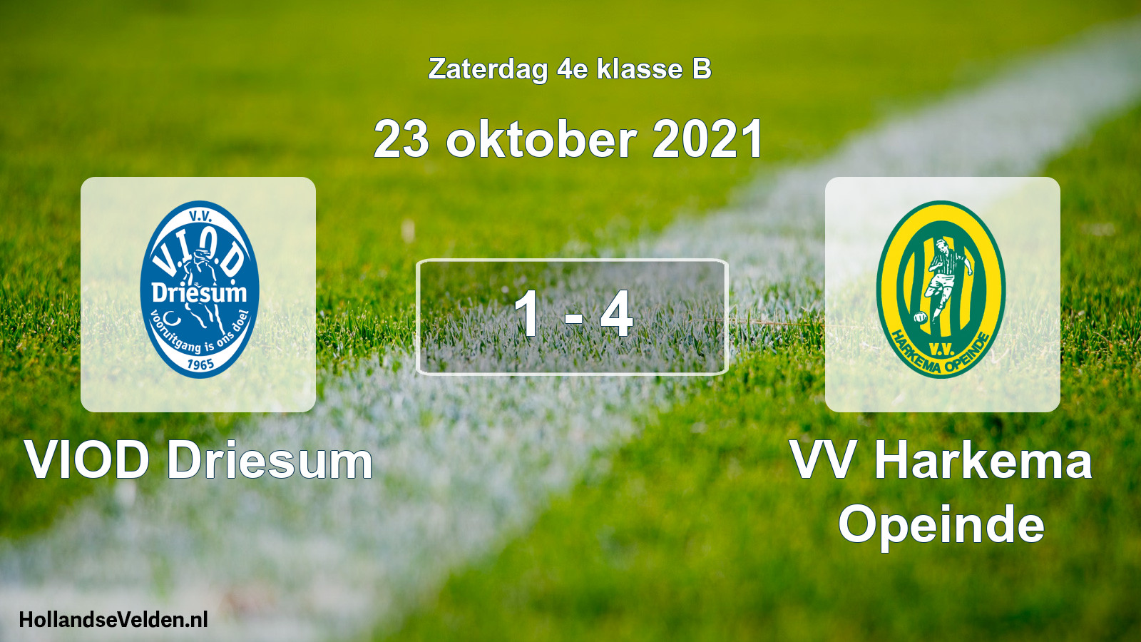 Total number of matches played: VIOD Driesum - VV Harkema Opeinde 1 - 4 (23 October 2021)
