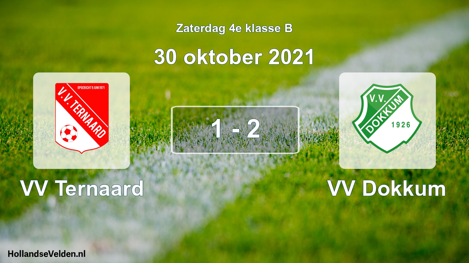 Total number of matches played: VV Ternaard - VV Dokkum 1 - 2 (30 October 2021)