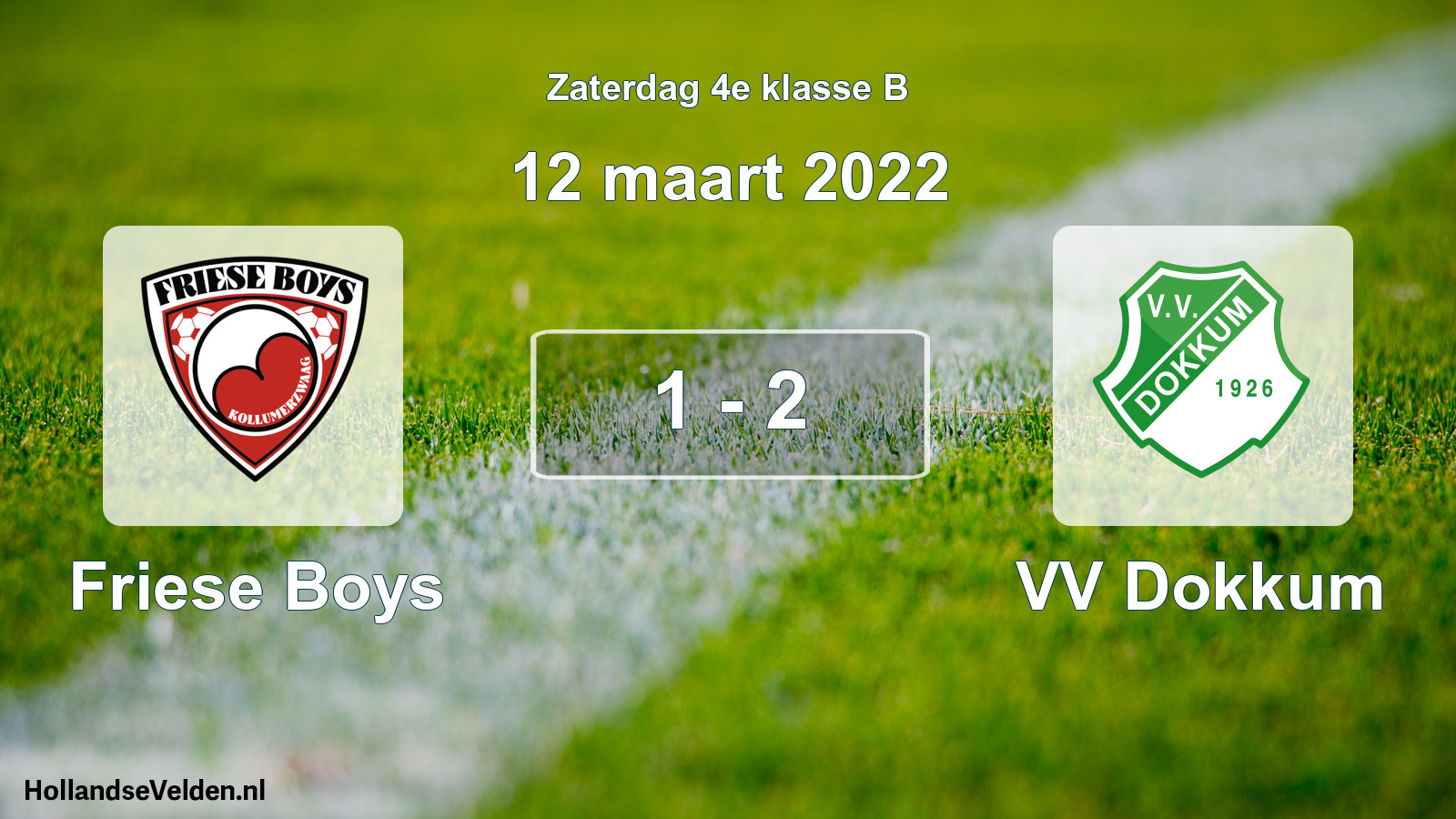 Total number of matches played: Friese Boys - VV Dokkum 1 - 2 (12 March 2022)