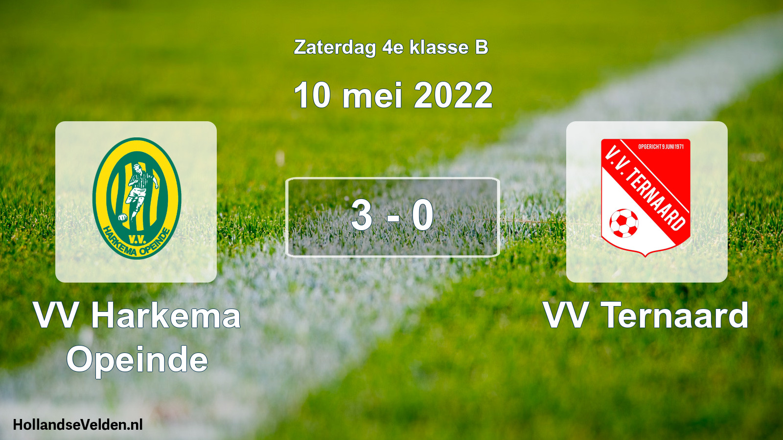 Total number of matches played: VV Harkema Opeinde - VV Ternaard 3 - 0 (10 May 2022)
