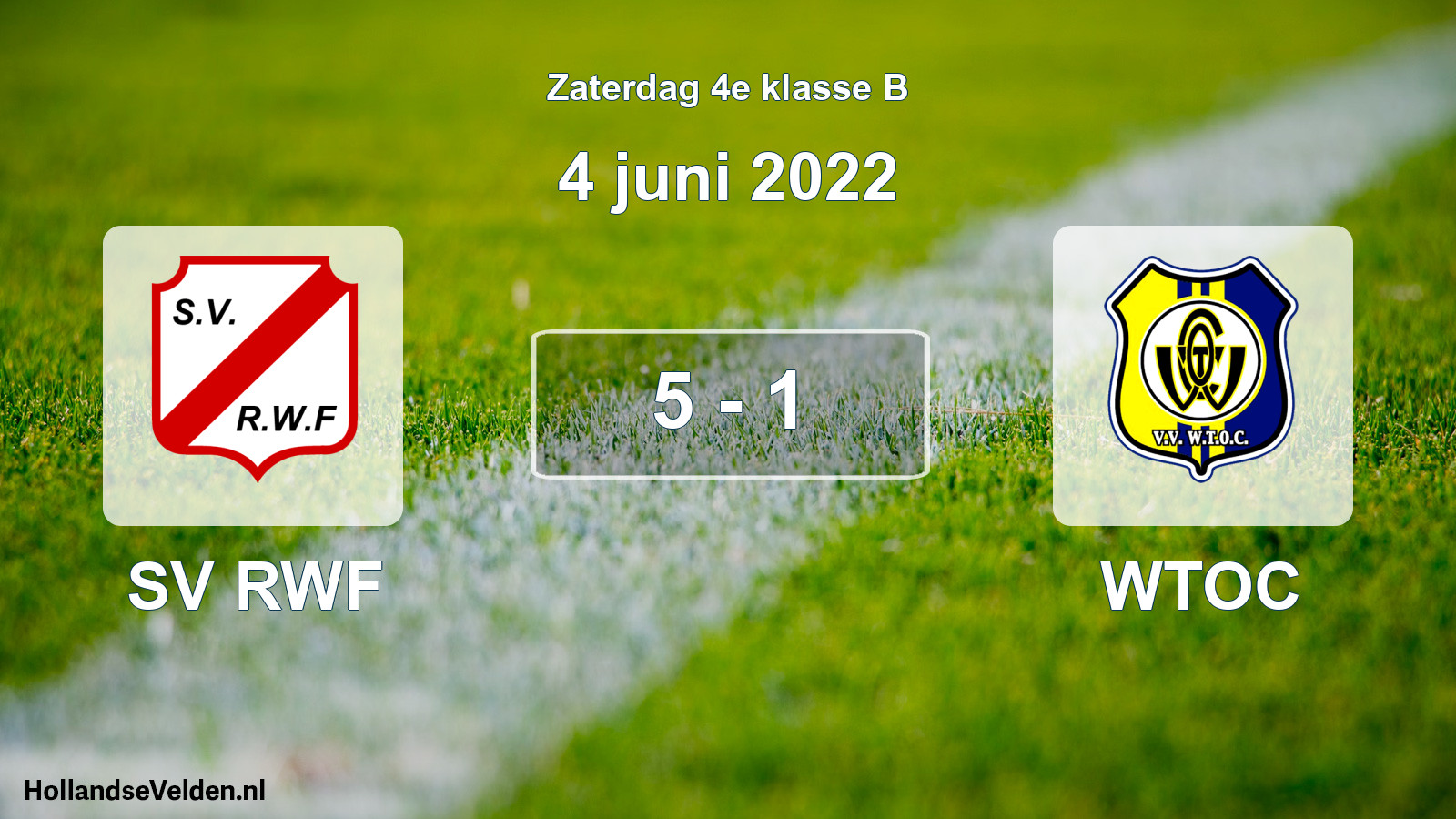 Total number of matches played: SV RWF - WTOC 5 - 1 (4 June 2022)