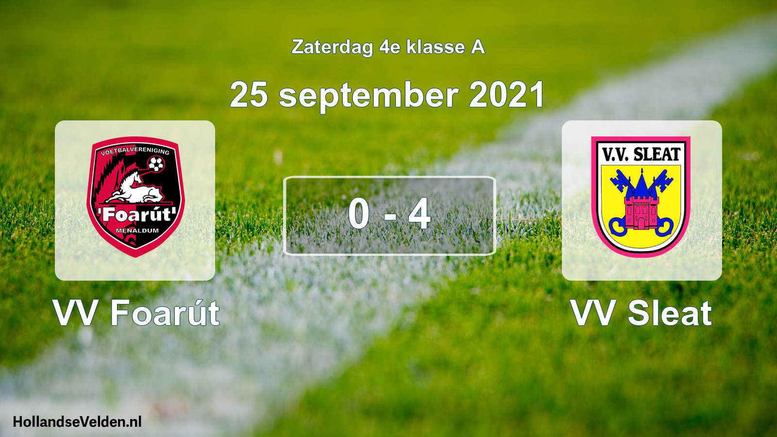 Total number of matches played: VV Foarút - VV Sleat 0 - 4 (25 September 2021)