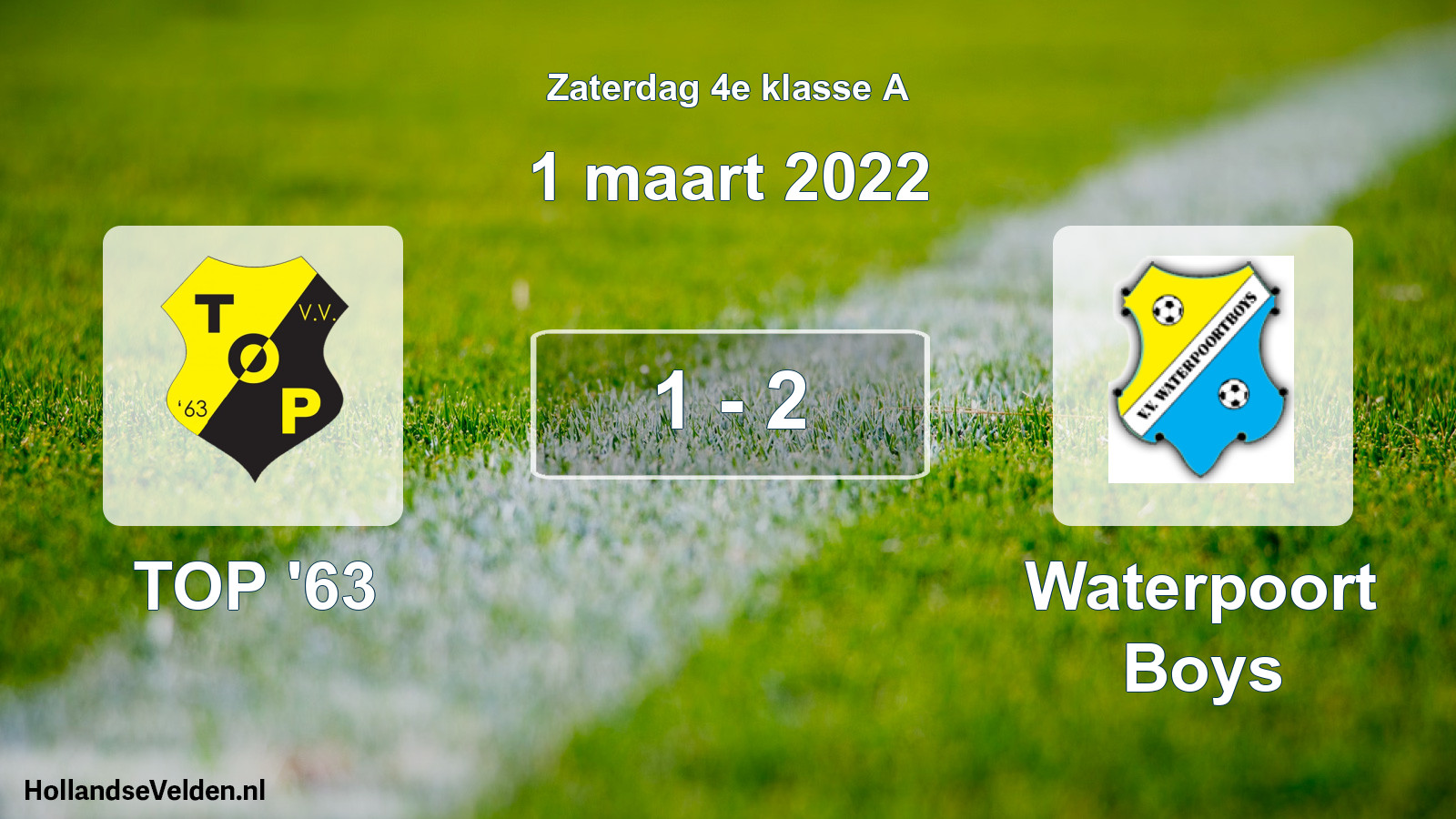Total number of matches played: TOP '63 - Waterpoort Boys 1 - 2 (1 March 2022)