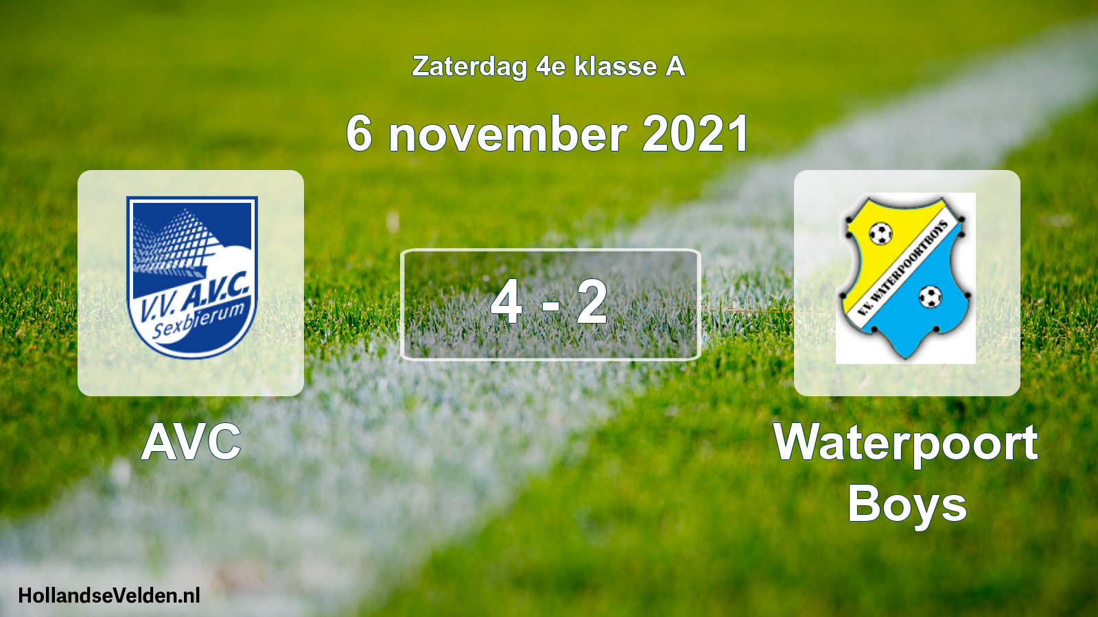 Total number of matches played: AVC - Waterpoort Boys 4 - 2 (6 November 2021)