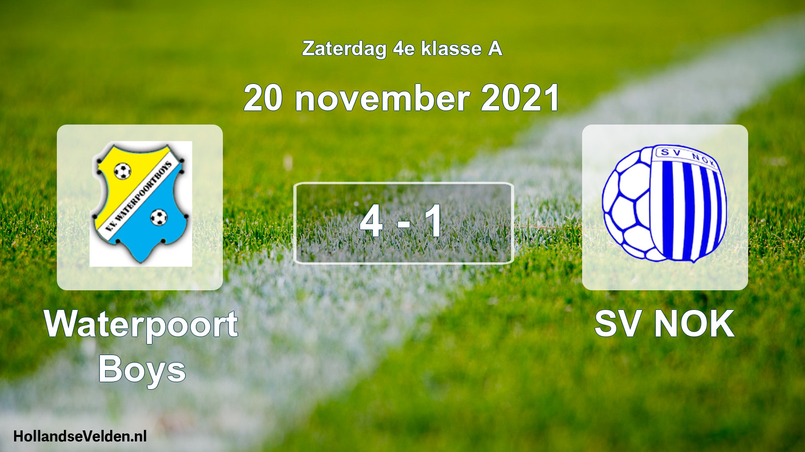 Total number of matches played: Waterpoort Boys - SV NOK 4 - 1 (20 November 2021)