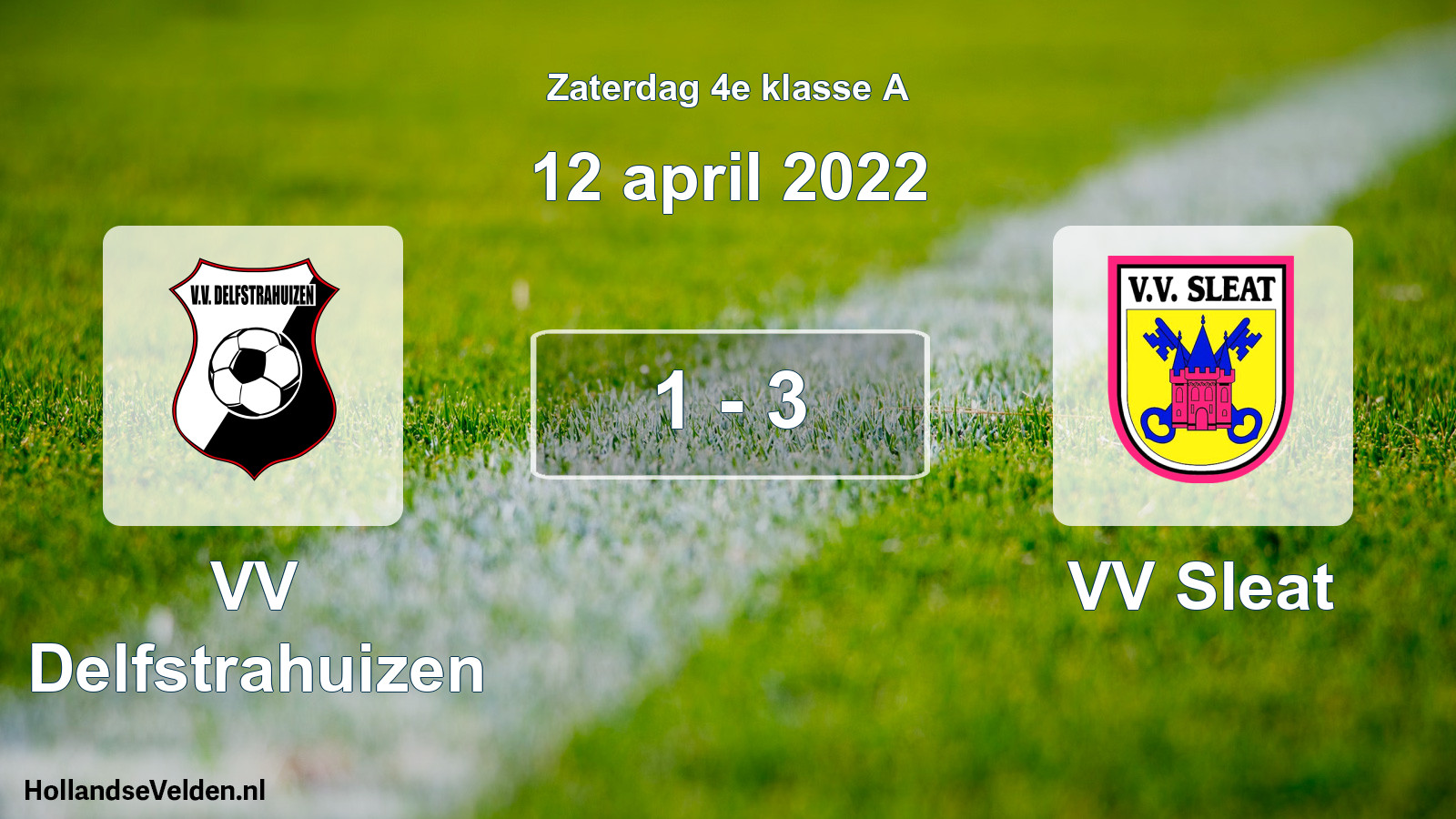 Total number of matches played: VV Delfstrahuizen - VV Sleat 1 - 3 (12 April 2022)
