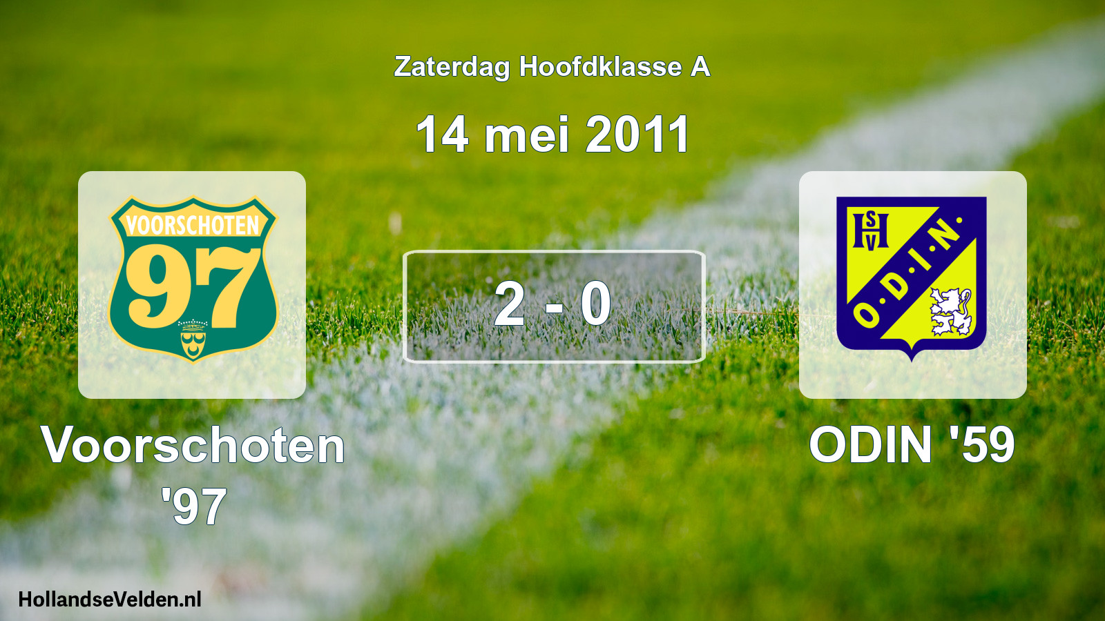 Total number of matches played: Voorschoten '97 - ODIN '59 2 - 0 (14 May 2011)