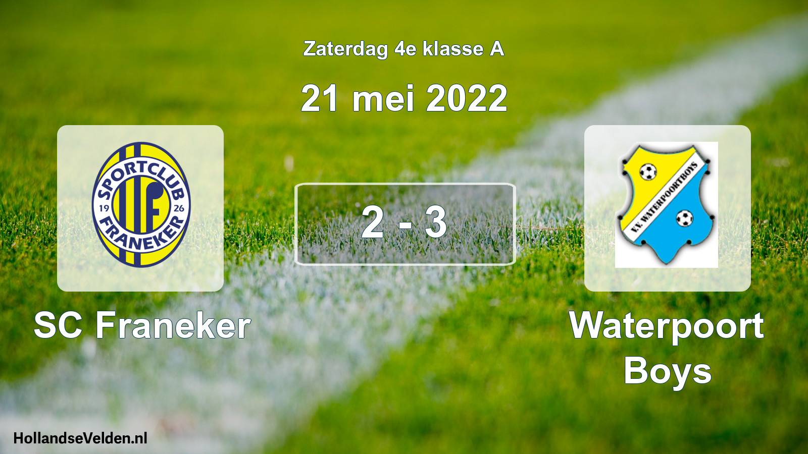 Total number of matches played: SC Franeker - Waterpoort Boys 2 - 3 (21 May 2022)