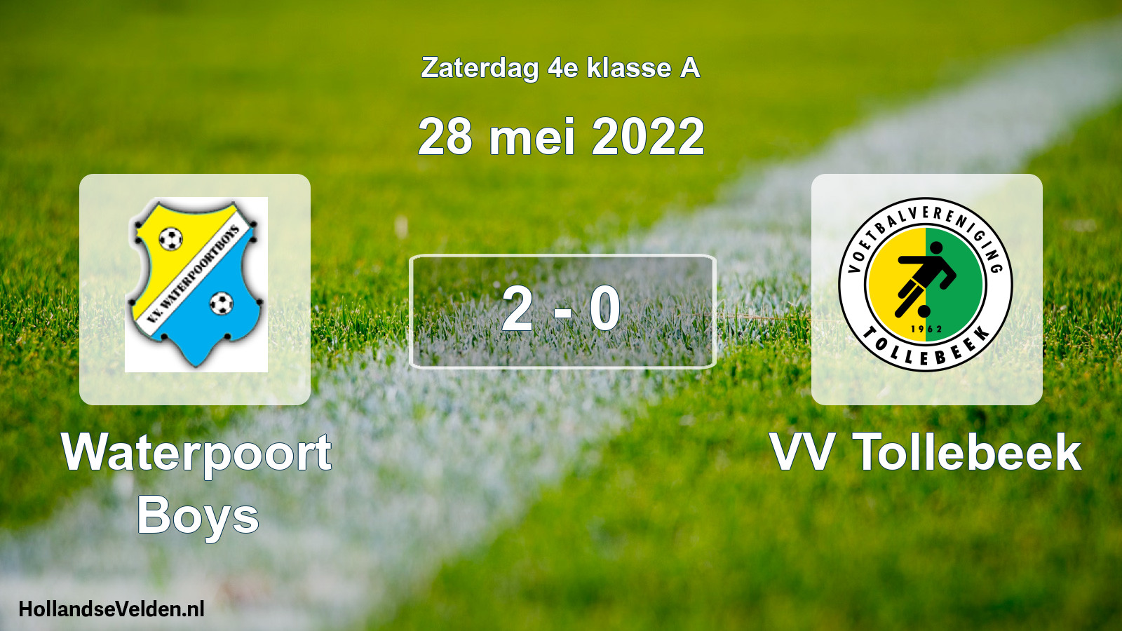 Total number of matches played: Waterpoort Boys - VV Tollebeek 2 - 0 (28 May 2022)