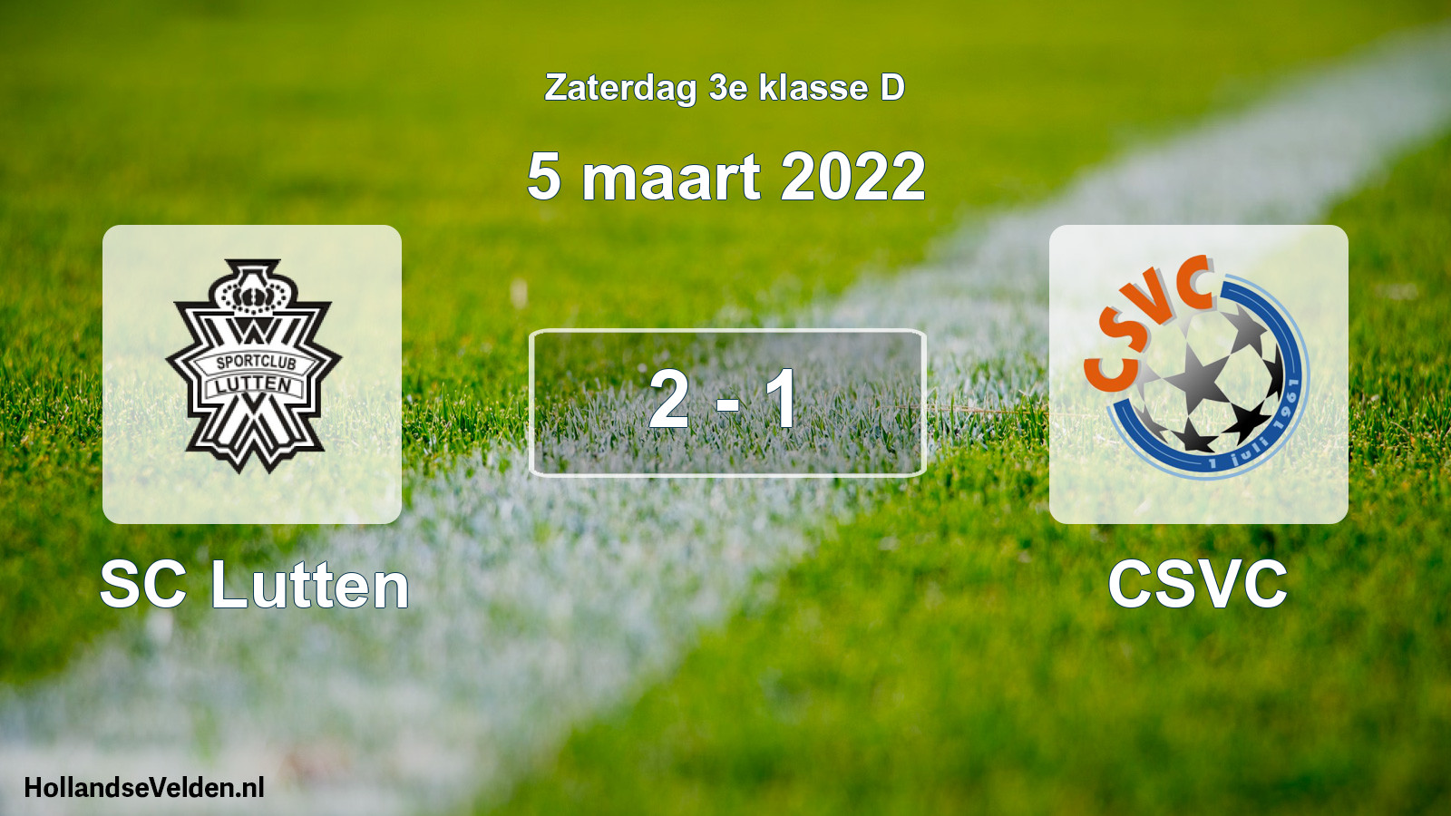 Total number of matches played: SC Lutten - CSVC 2 - 1 (5 March 2022)