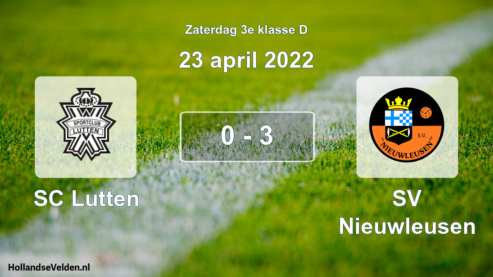 Total number of matches played: SC Lutten - SV Nieuwleusen 0 - 3 (23 April 2022)