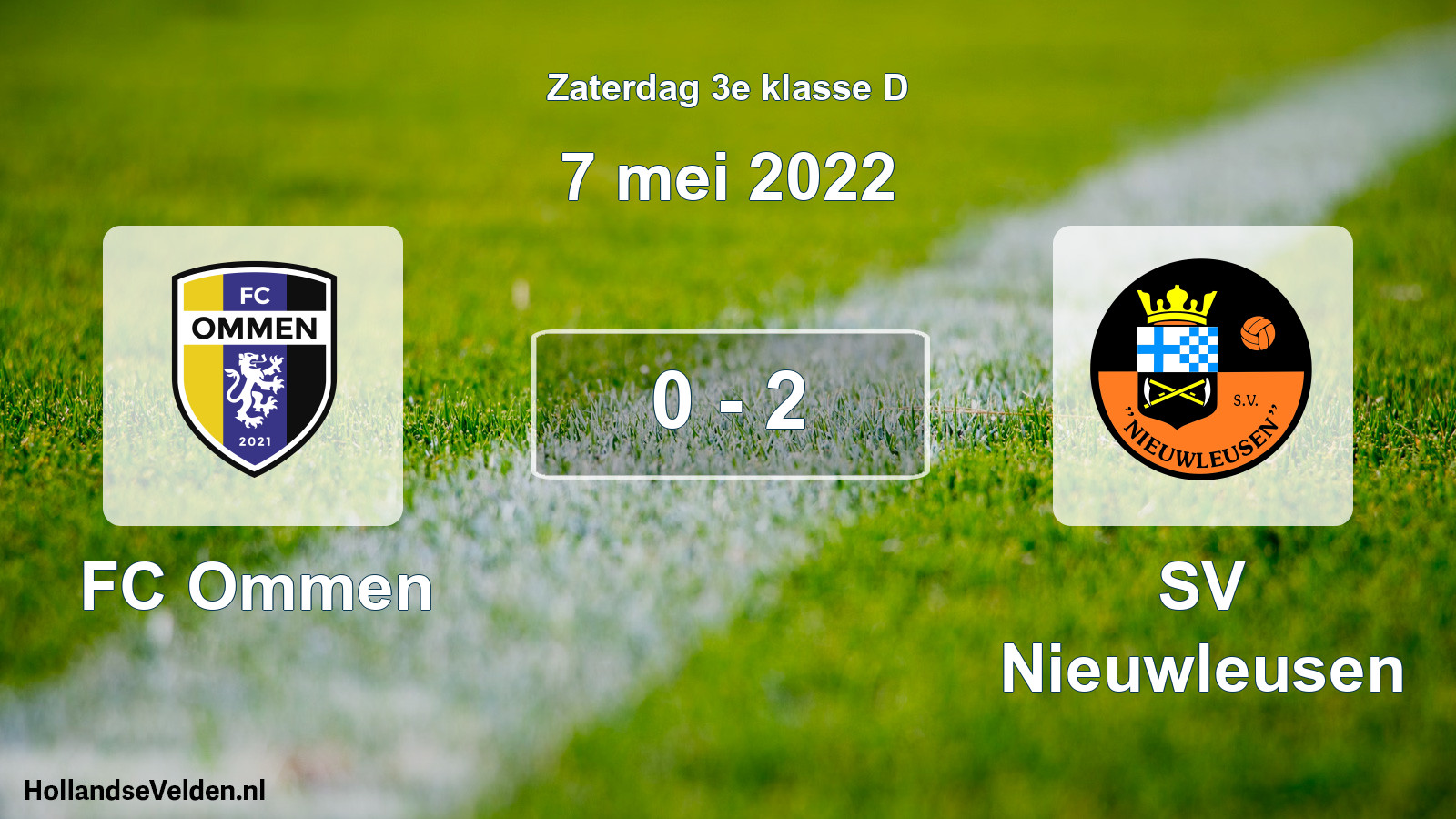 Total number of matches played: FC Ommen - SV Nieuwleusen 0 - 2 (7 May 2022)