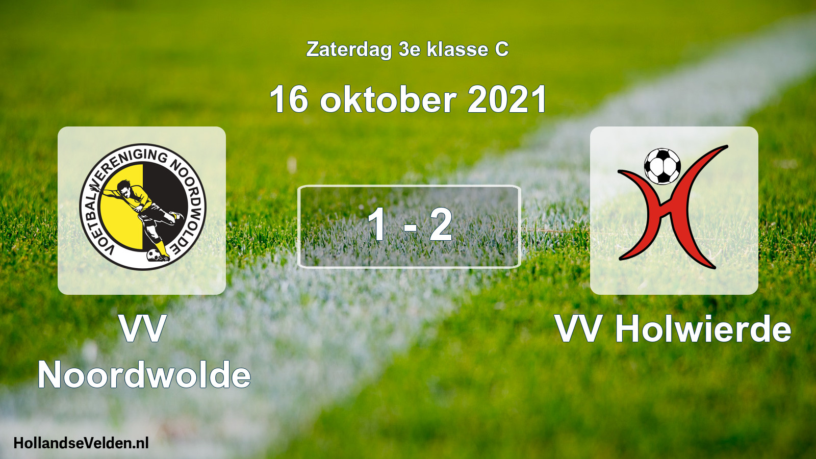 Total number of matches played: VV Noordwolde - VV Holwierde 1 - 2 (16 October 2021)
