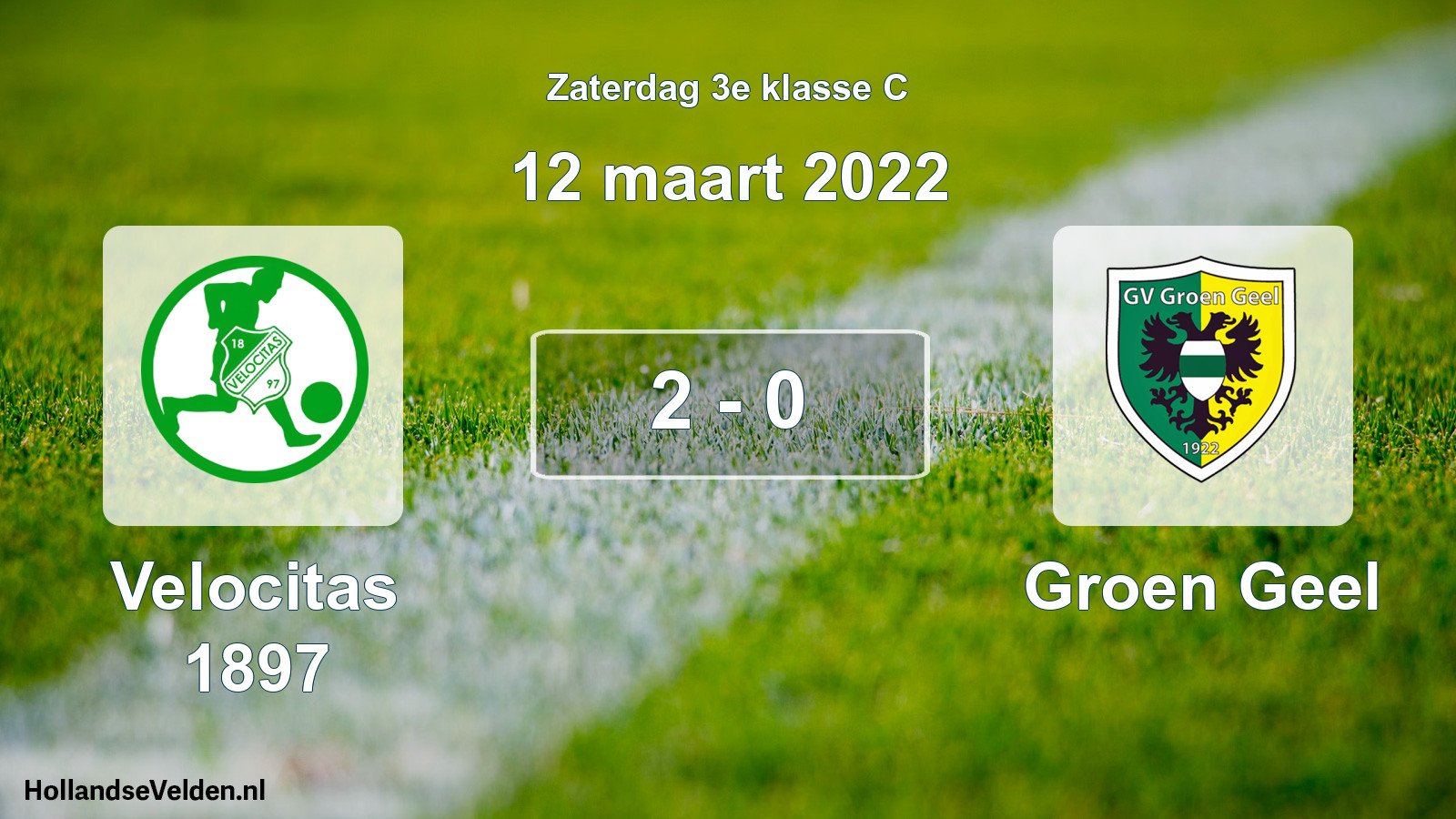Total number of matches played: Velocitas 1897 - Groen Geel 2 - 0 (12 March 2022)