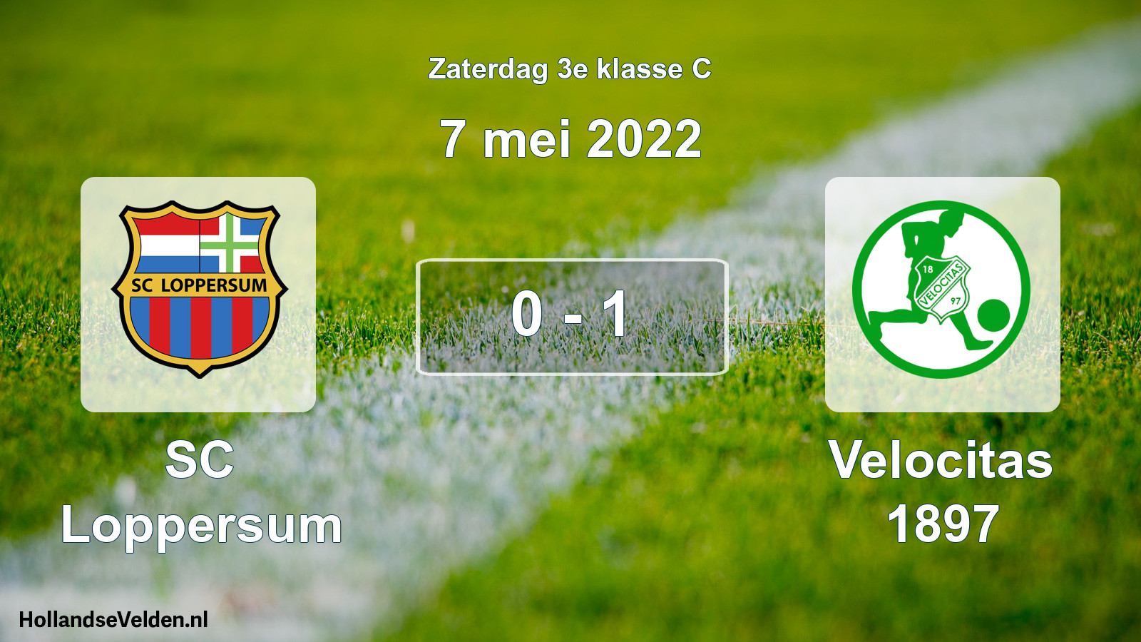 Total number of matches played: SC Loppersum - Velocitas 1897 0 - 1 (7 May 2022)
