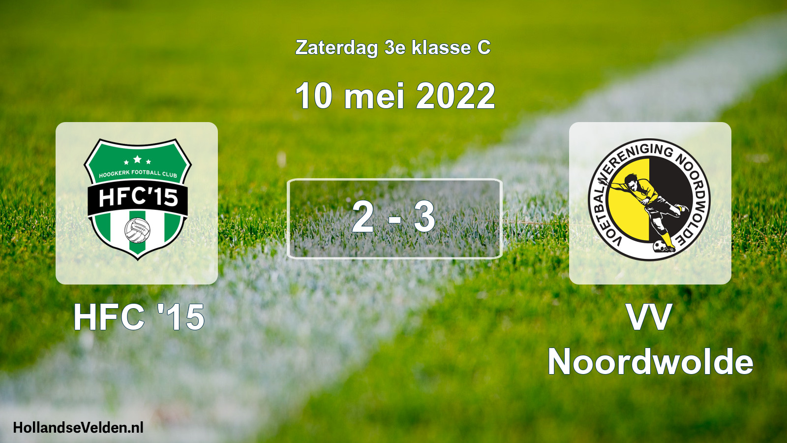 Total number of matches played: HFC '15 - VV Noordwolde 2 - 3 (10 May 2022)
