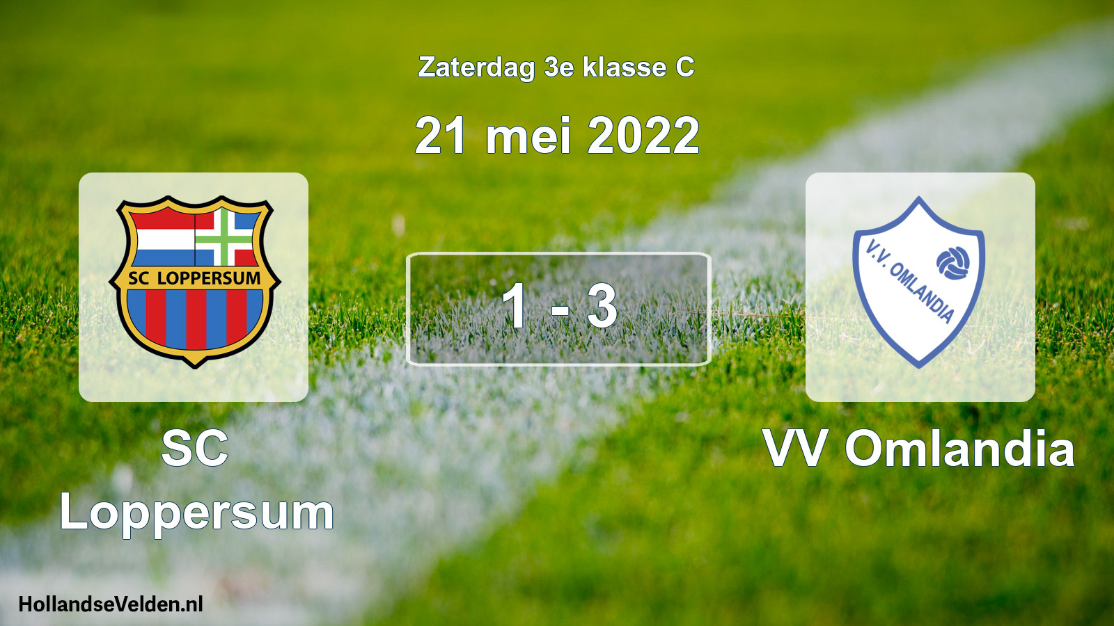 Total number of matches played: SC Loppersum - VV Omlandia 1 - 3 (21 May 2022)